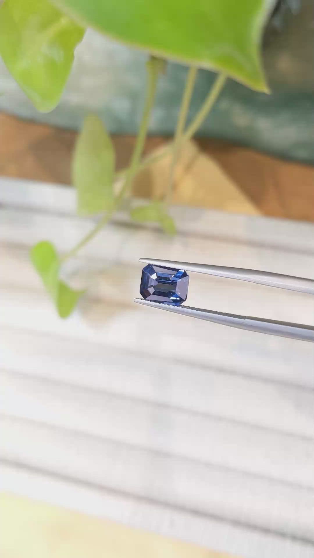 2.05 Ct. Blue Cobalt Spinel from Madagascar Size Video