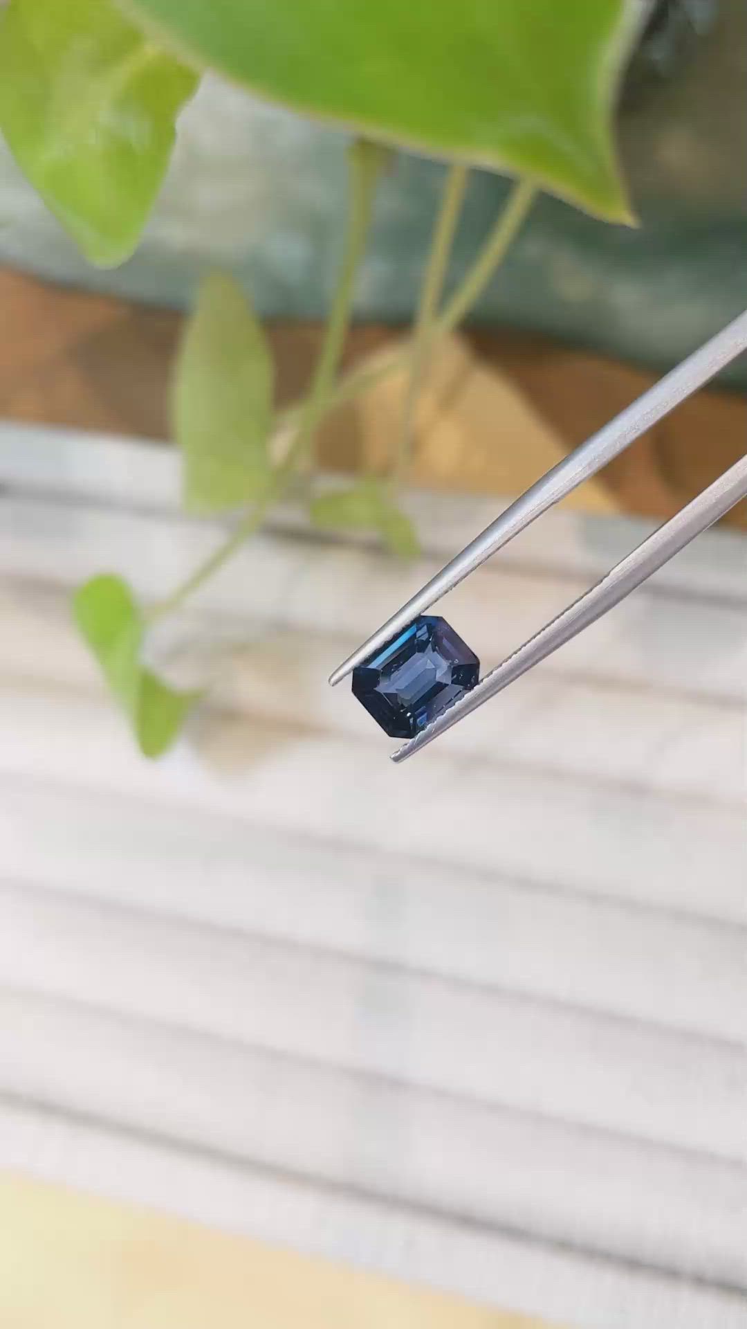2.05 Ct. Blue Cobalt Spinel from Madagascar Size Video