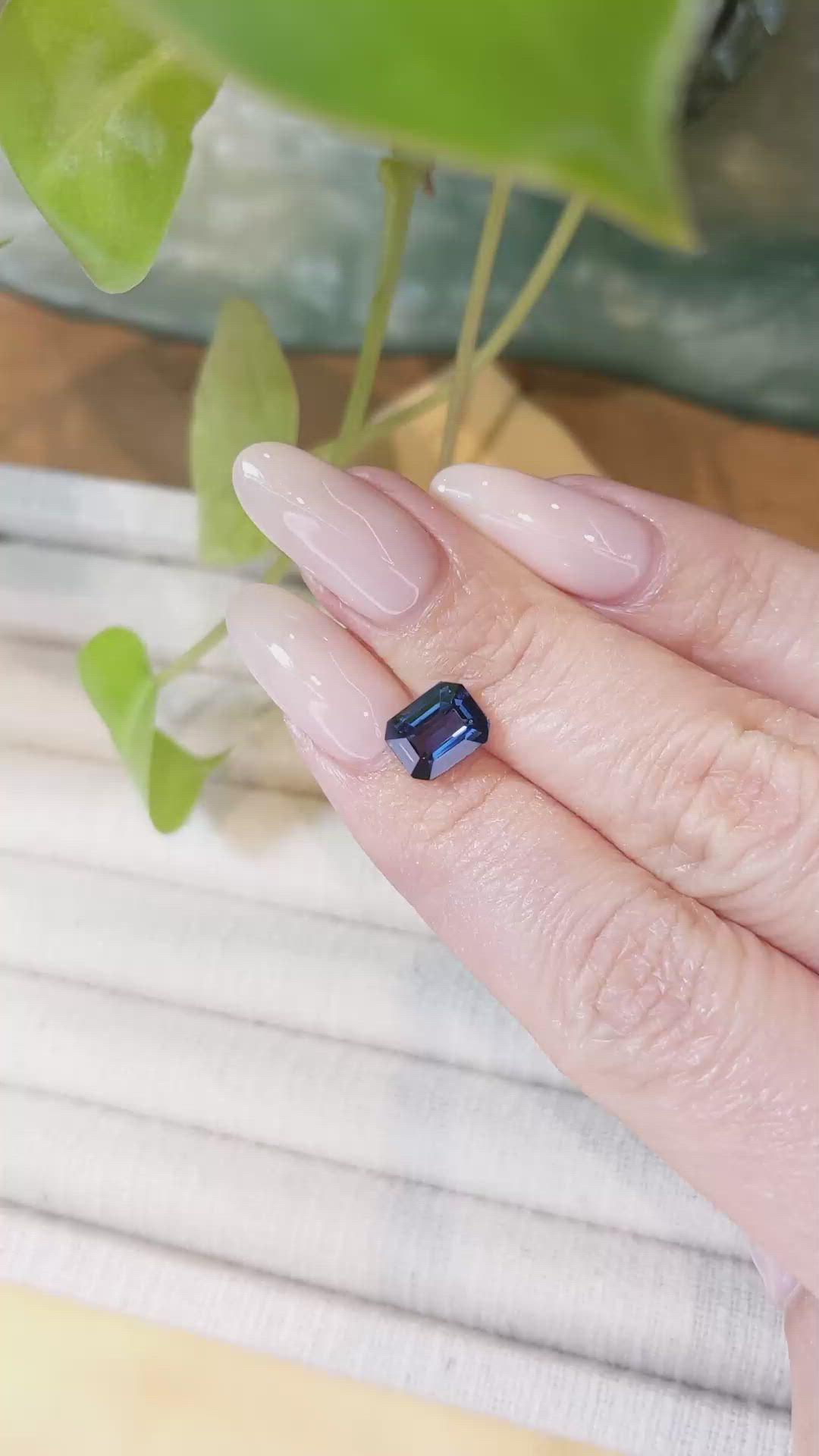 2.05 Ct. Blue Cobalt Spinel from Madagascar Size Video