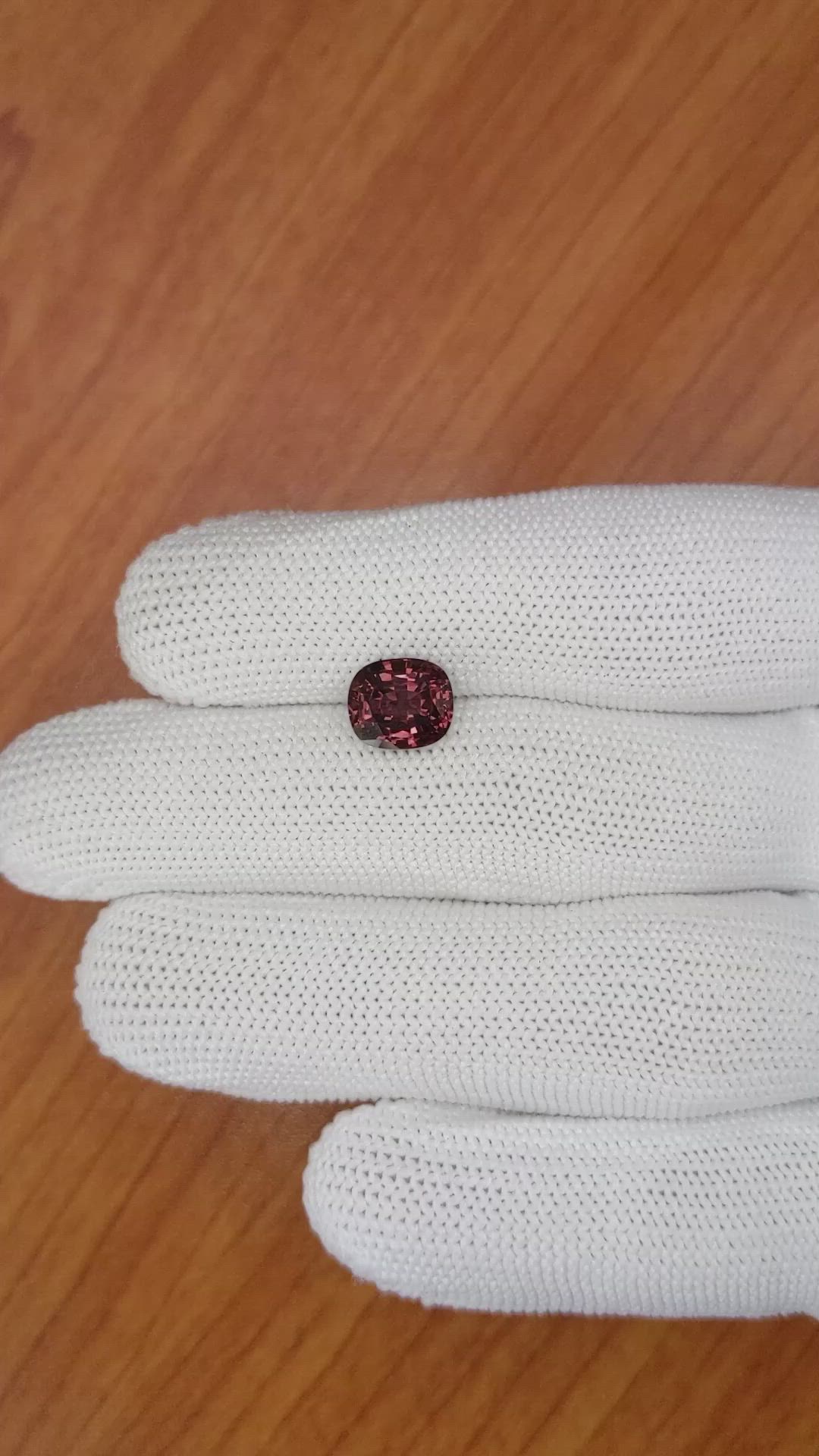 3.06 Ct. Reddish Brown Garnet from Ceylon (Sri Lanka) Size Video