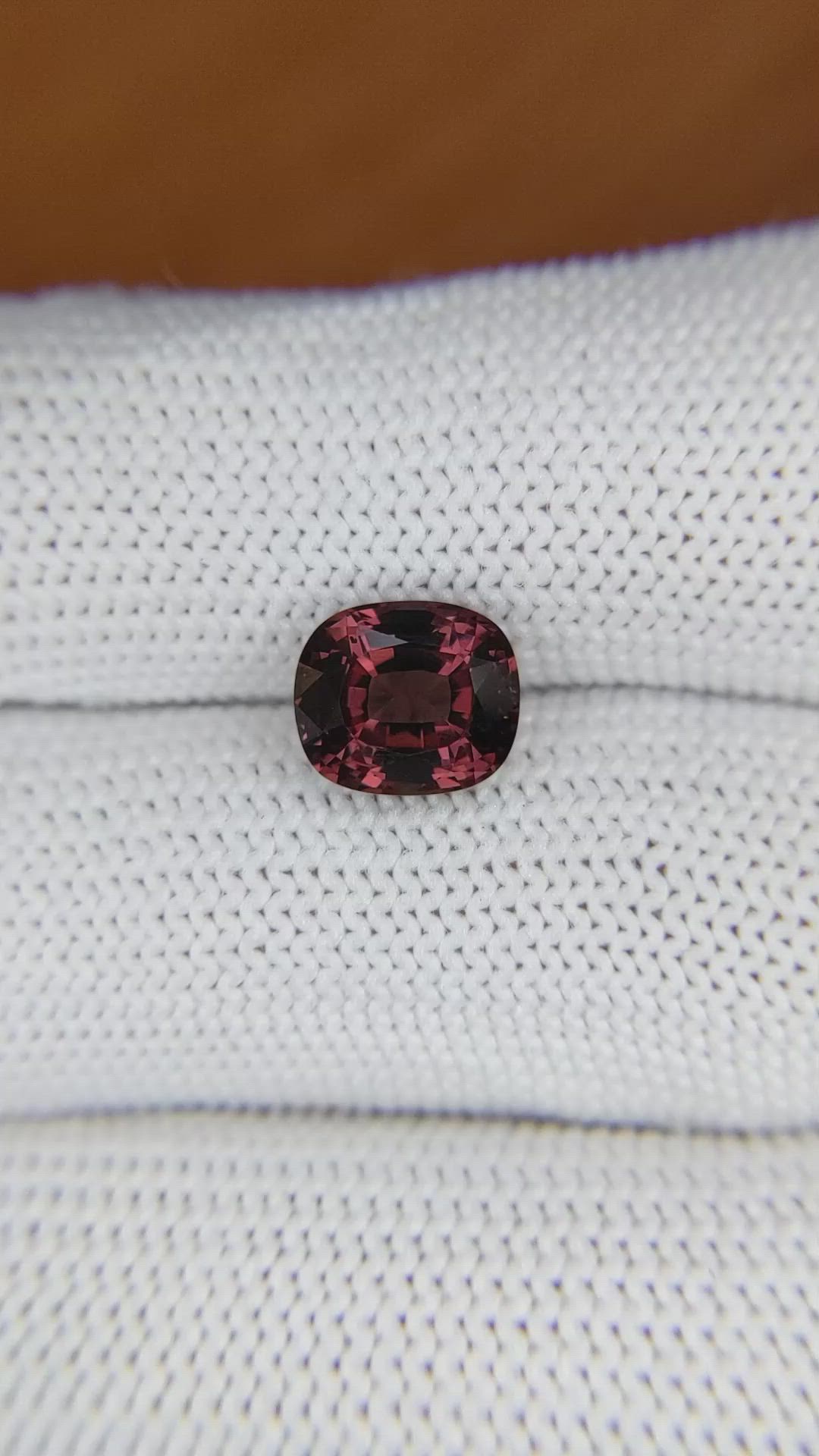3.06 Ct. Reddish Brown Garnet from Ceylon (Sri Lanka) Size Video