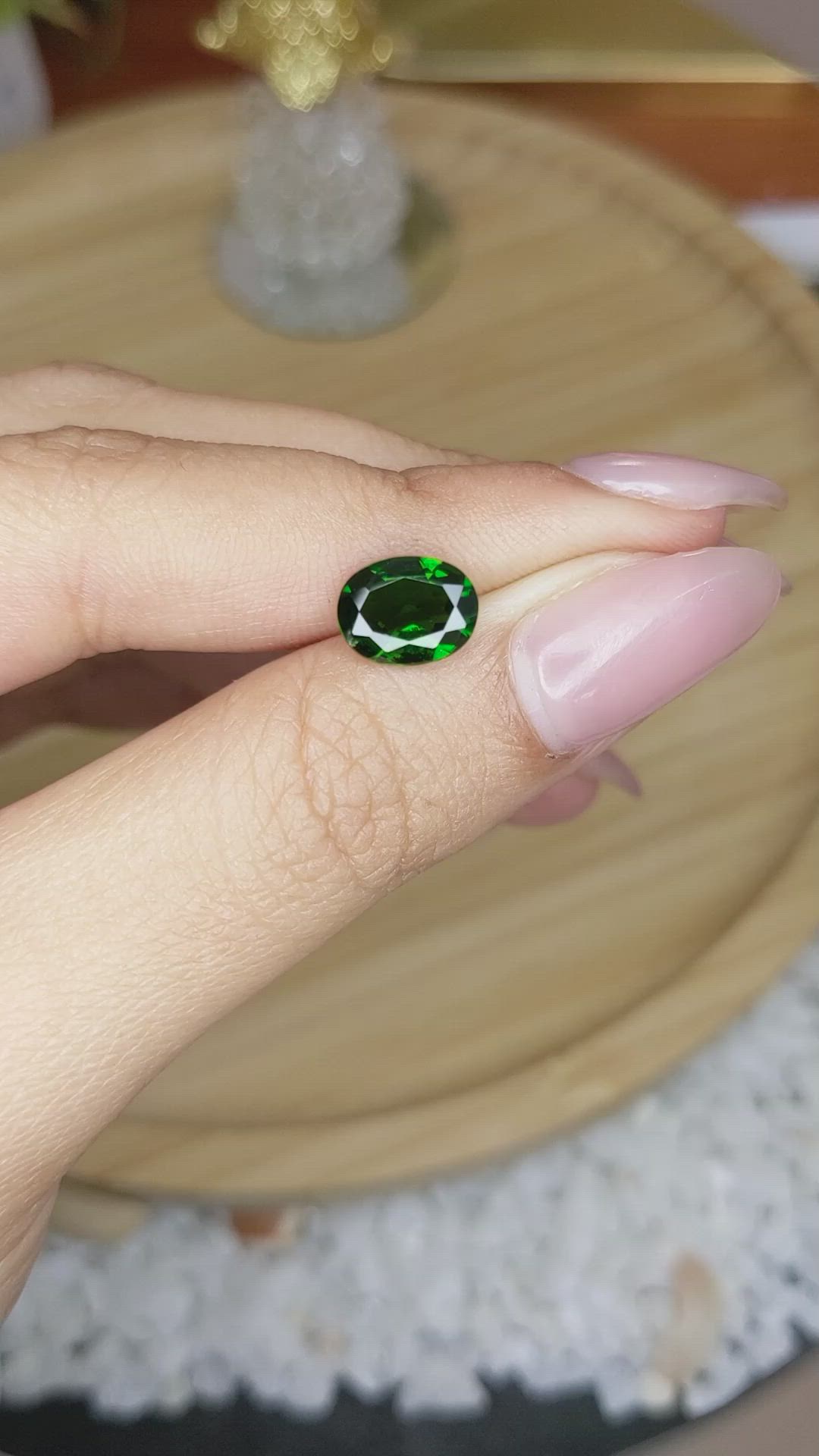 1.88 Ct. Chrome Diopside from Brazil Size Video