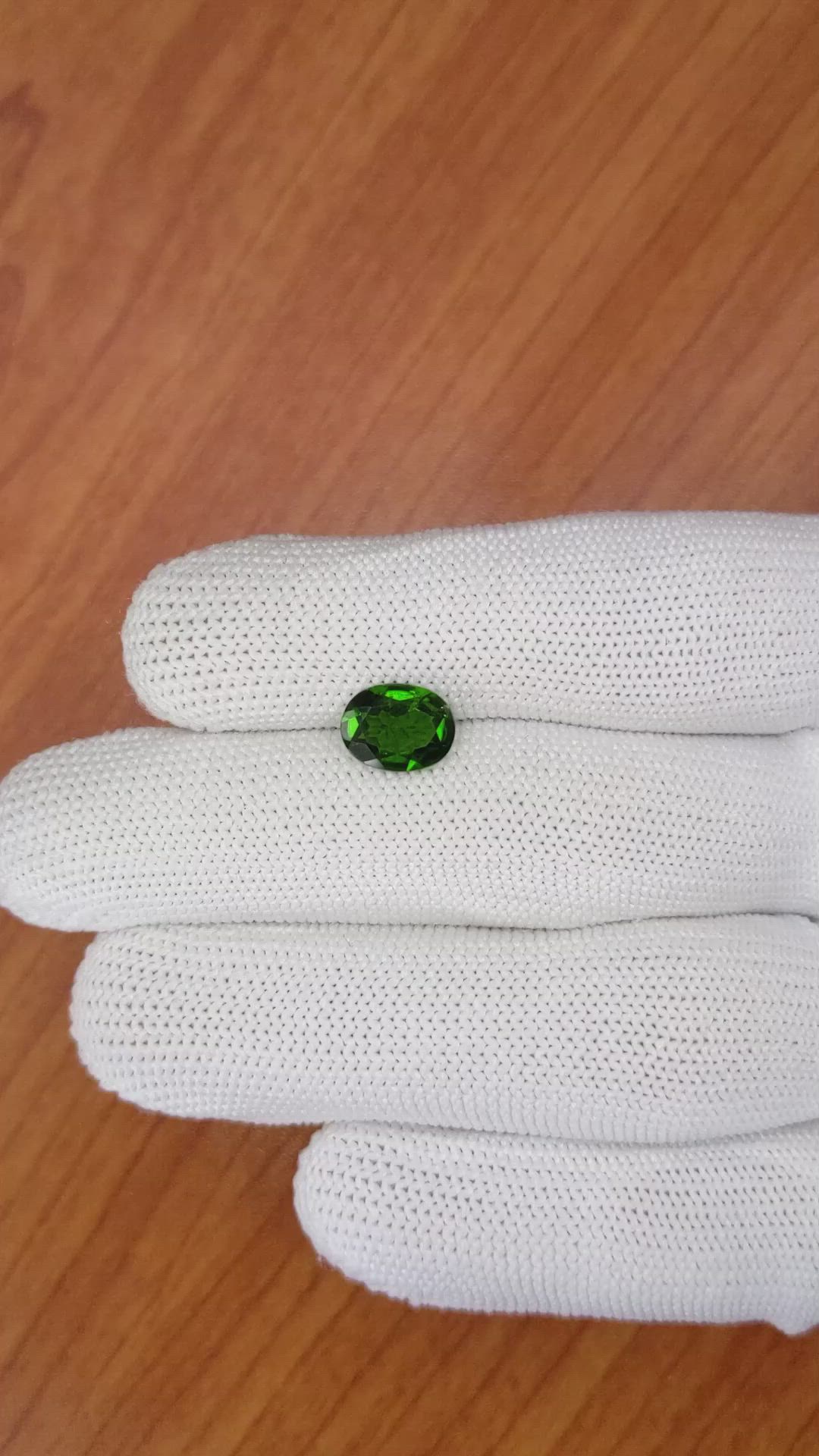 1.88 Ct. Chrome Diopside from Brazil Size Video