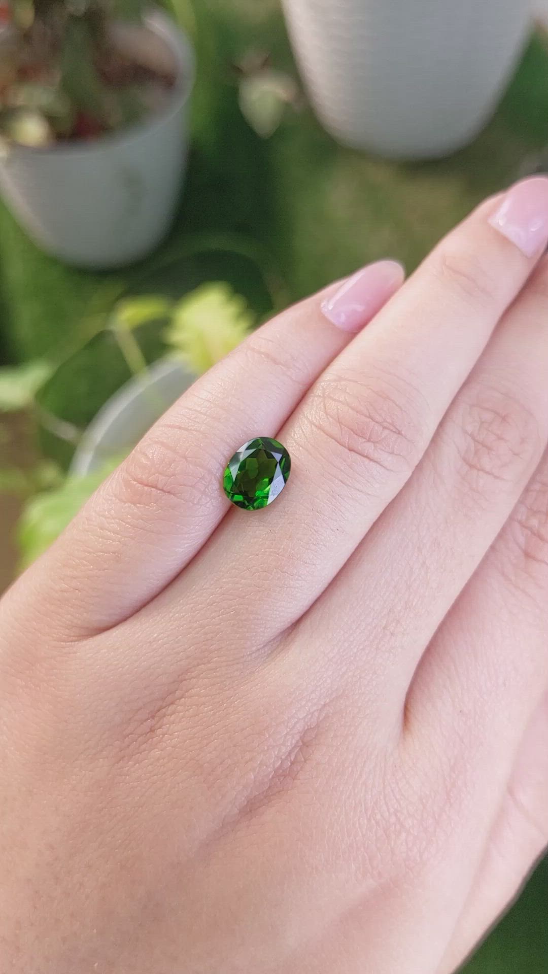 1.87 Ct. Chrome Diopside from Brazil Size Video