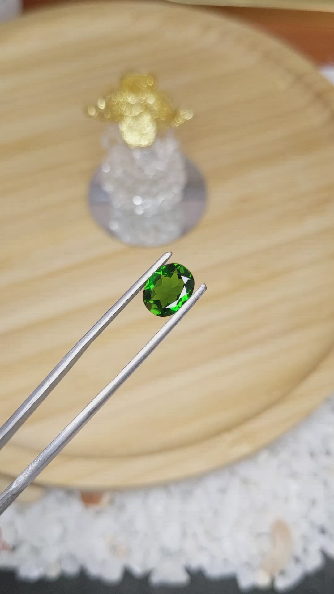 1.87 Ct. Chrome Diopside from Brazil Size Video