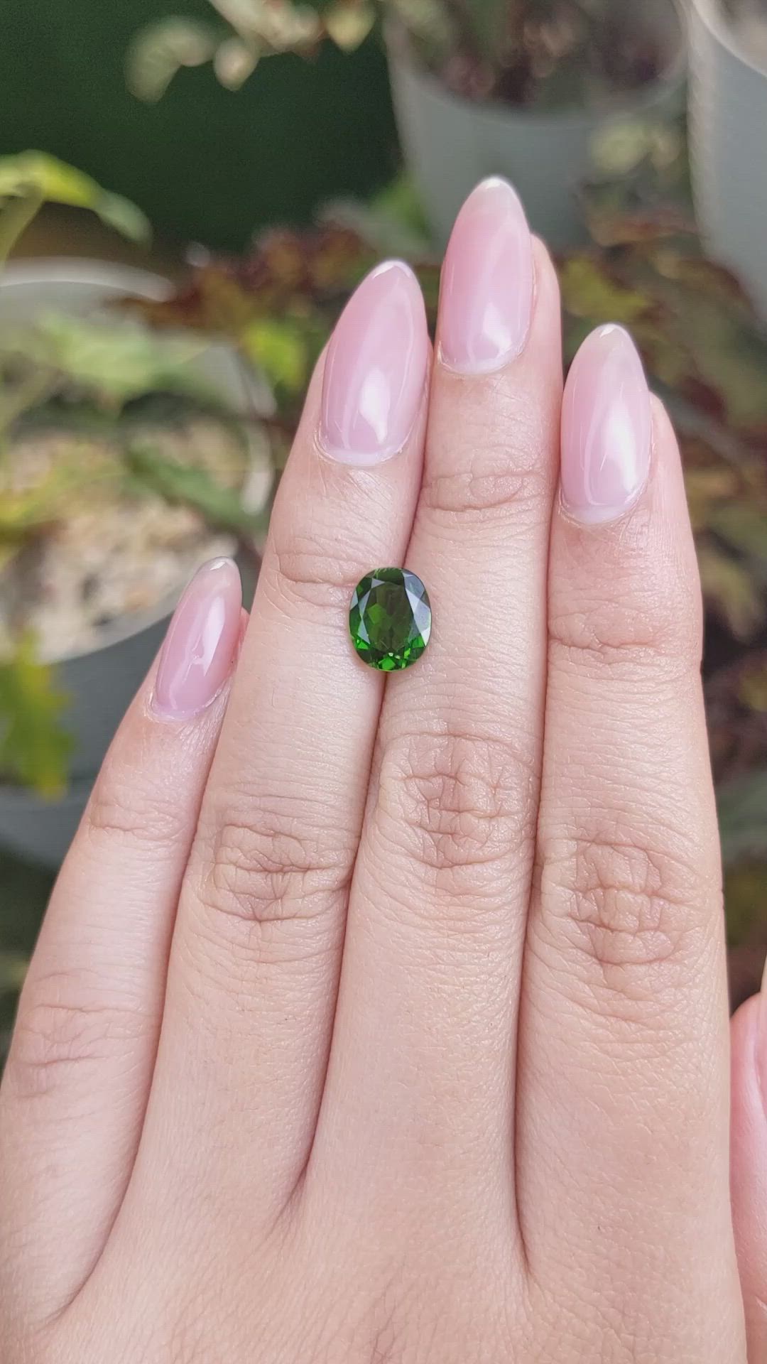 1.87 Ct. Chrome Diopside from Brazil Size Video