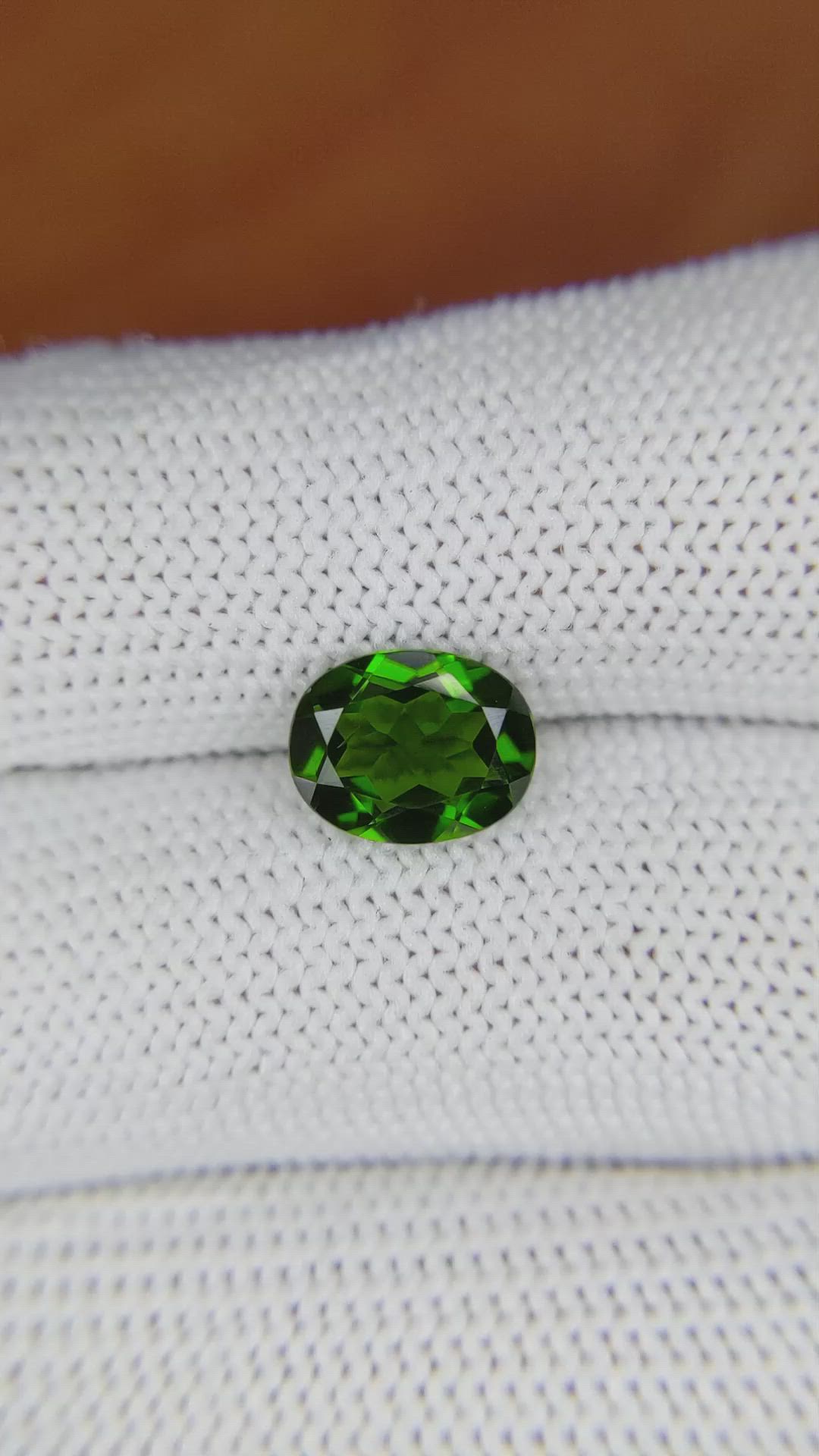 1.87 Ct. Chrome Diopside from Brazil Size Video