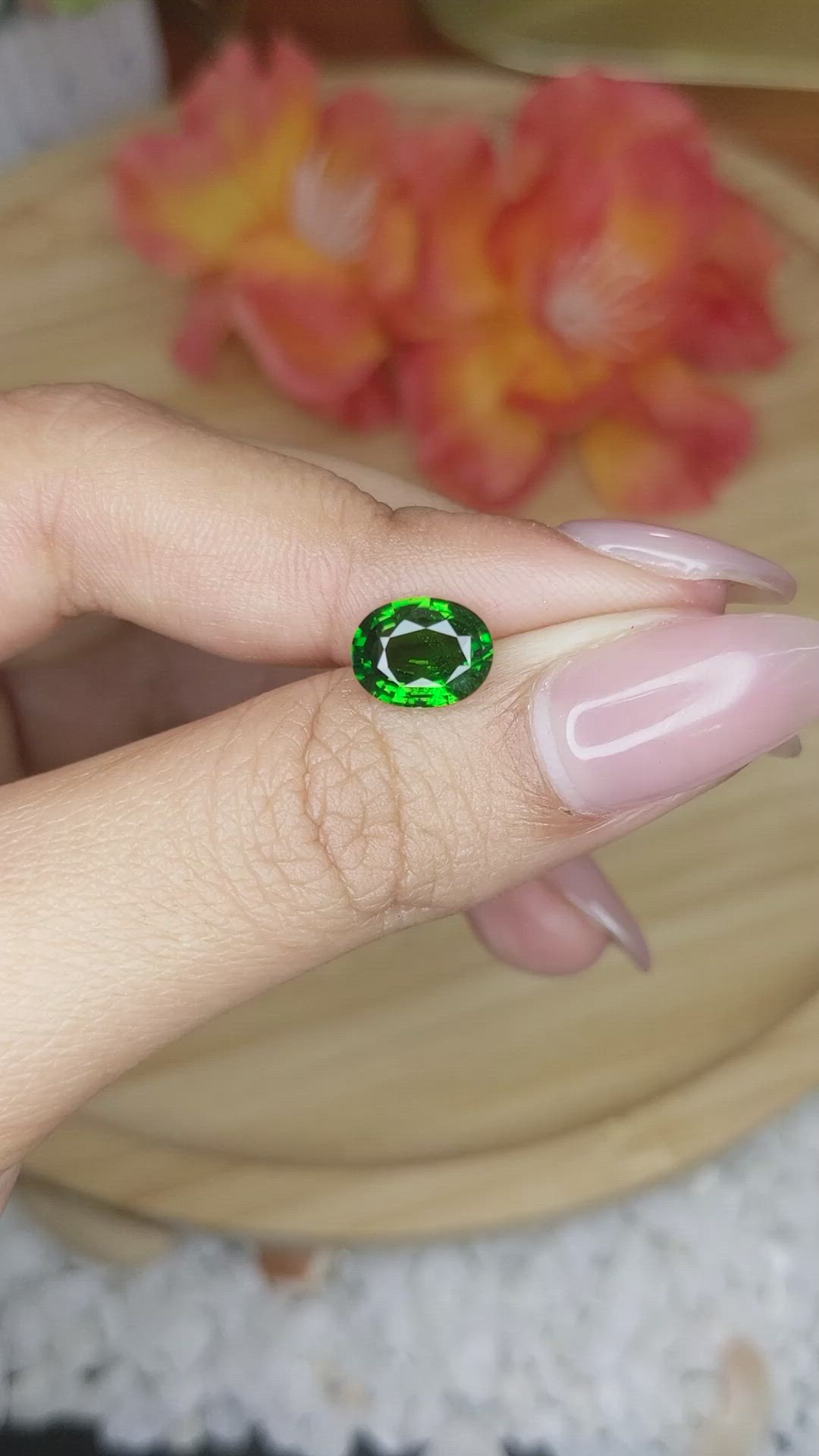 1.67 Ct. Chrome Diopside from Brazil Size Video