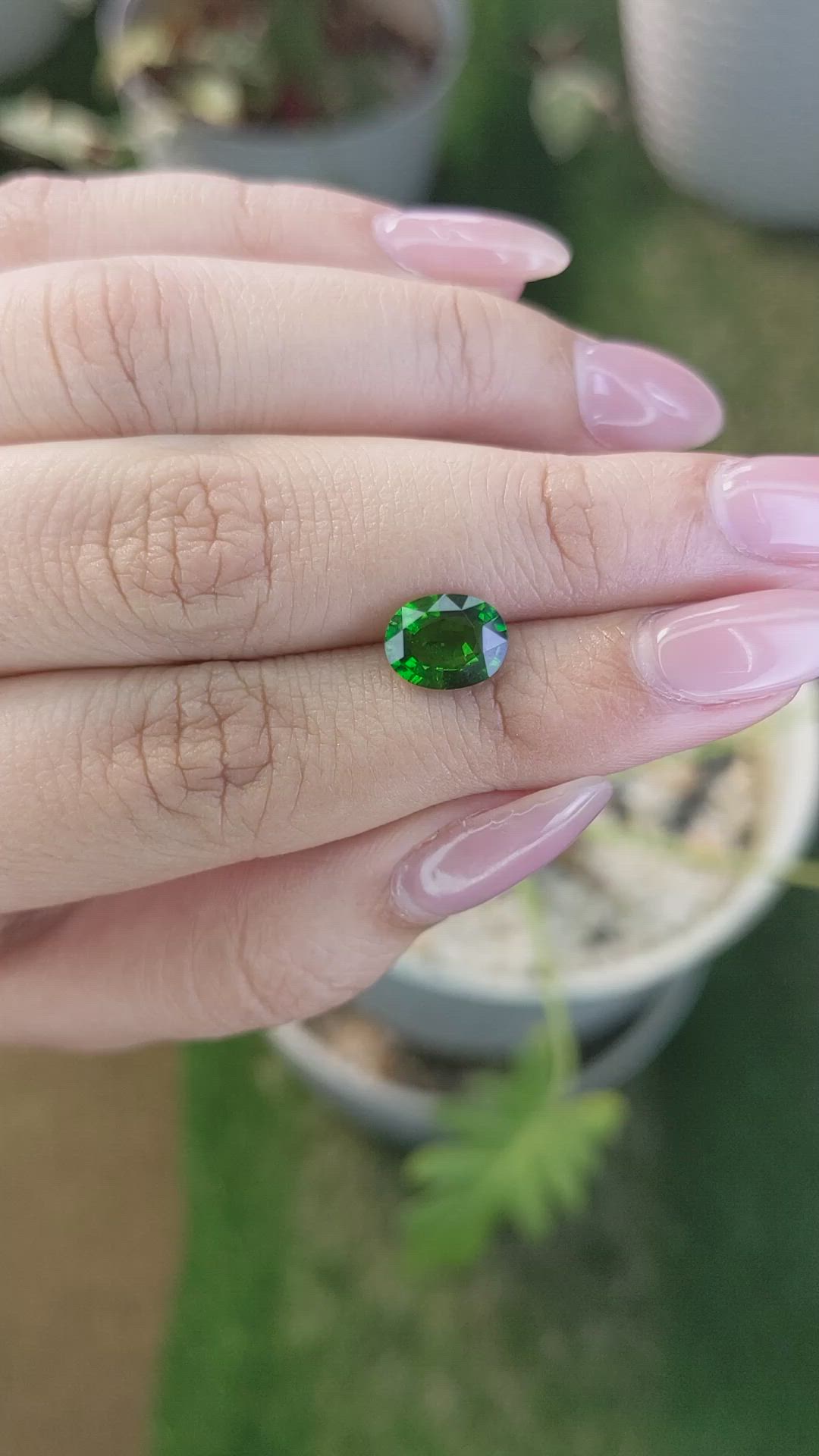 1.67 Ct. Chrome Diopside from Brazil Size Video