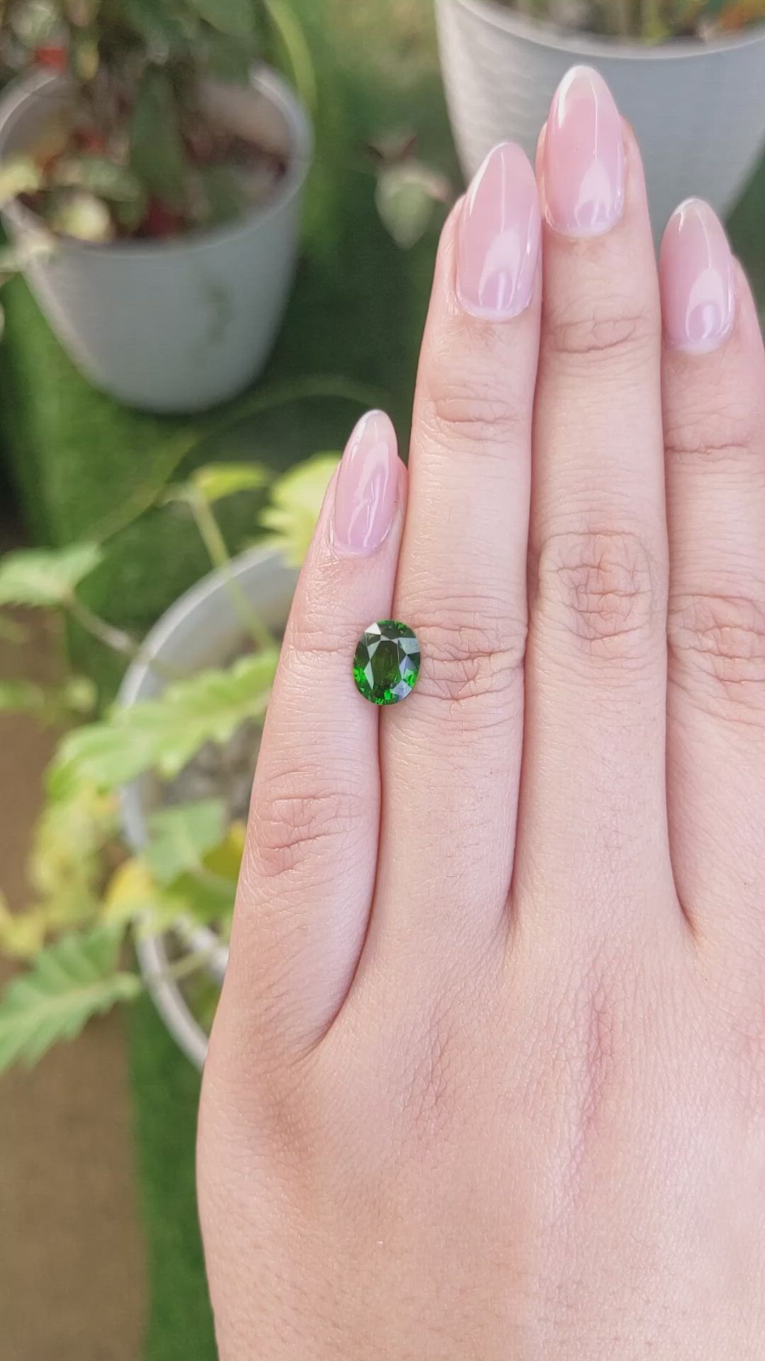1.67 Ct. Chrome Diopside from Brazil Size Video