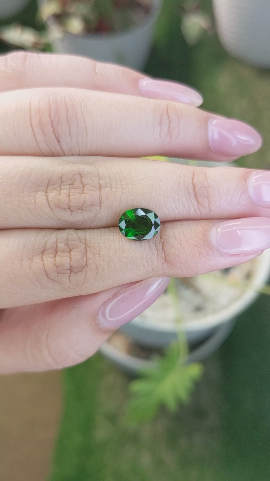 1.82 Ct. Chrome Diopside from Brazil Size Video