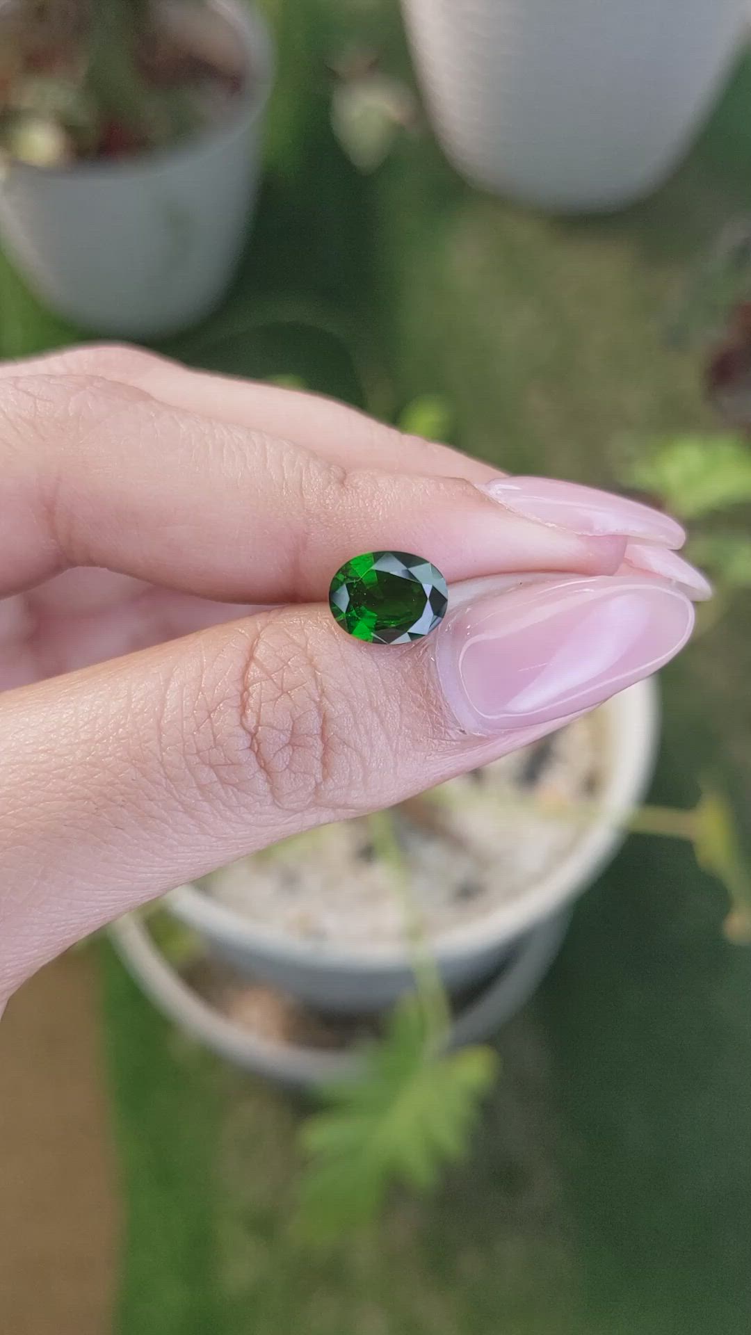 1.82 Ct. Chrome Diopside from Brazil Size Video