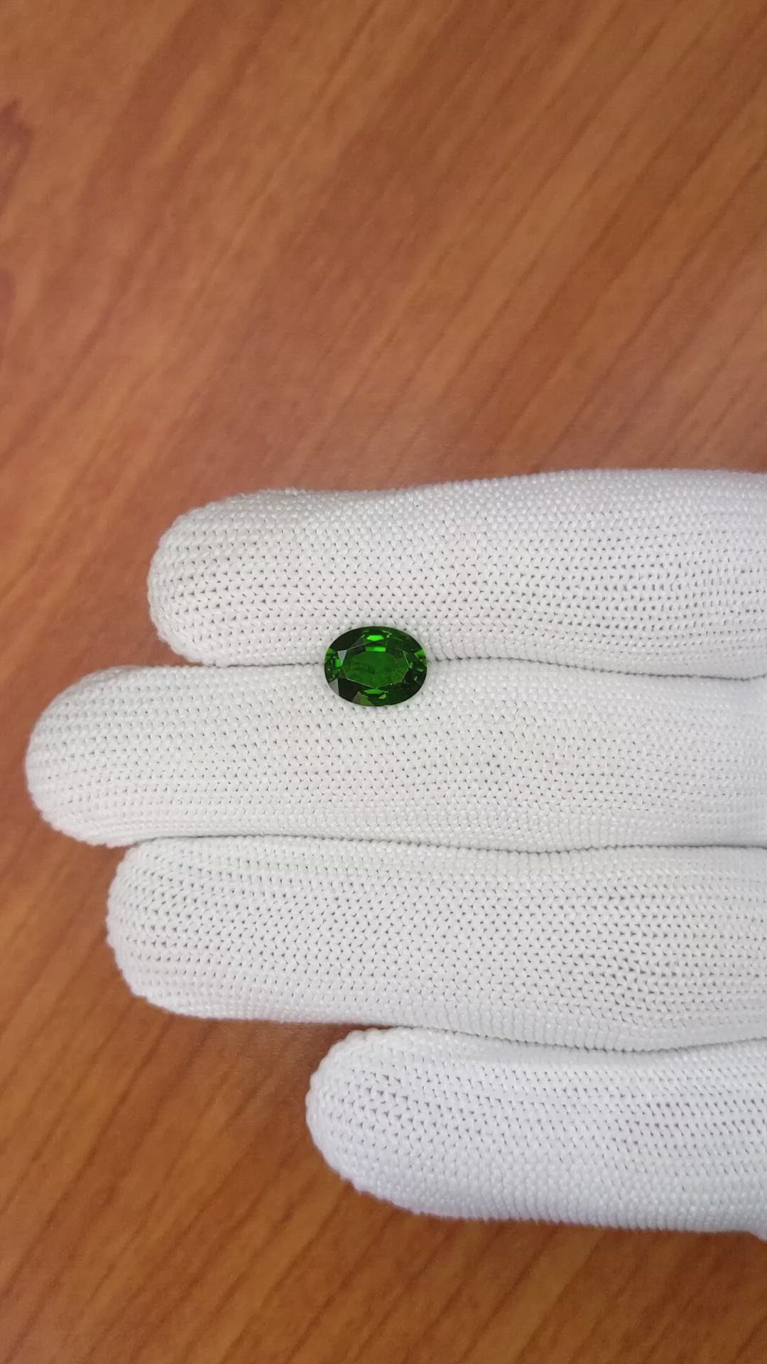 1.82 Ct. Chrome Diopside from Brazil Size Video