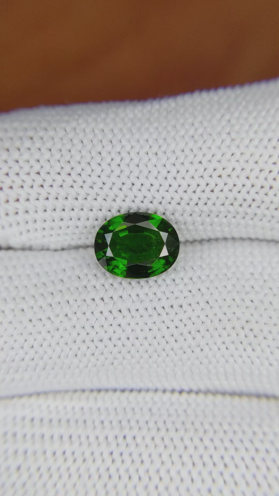 1.82 Ct. Chrome Diopside from Brazil Size Video