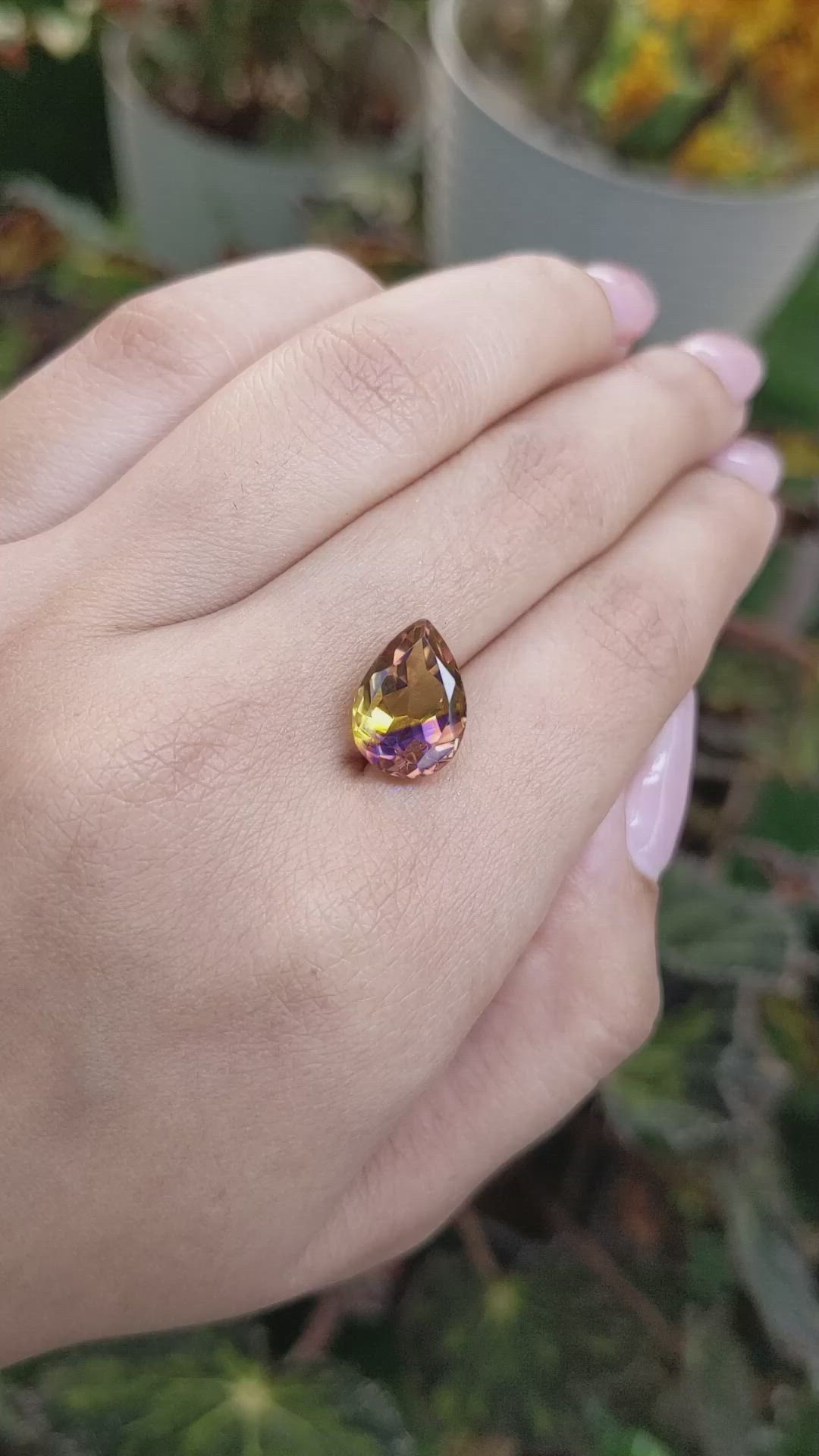 4.81 Ct. Bi Color Ametrine from Ceylon (Sri Lanka) Size Video