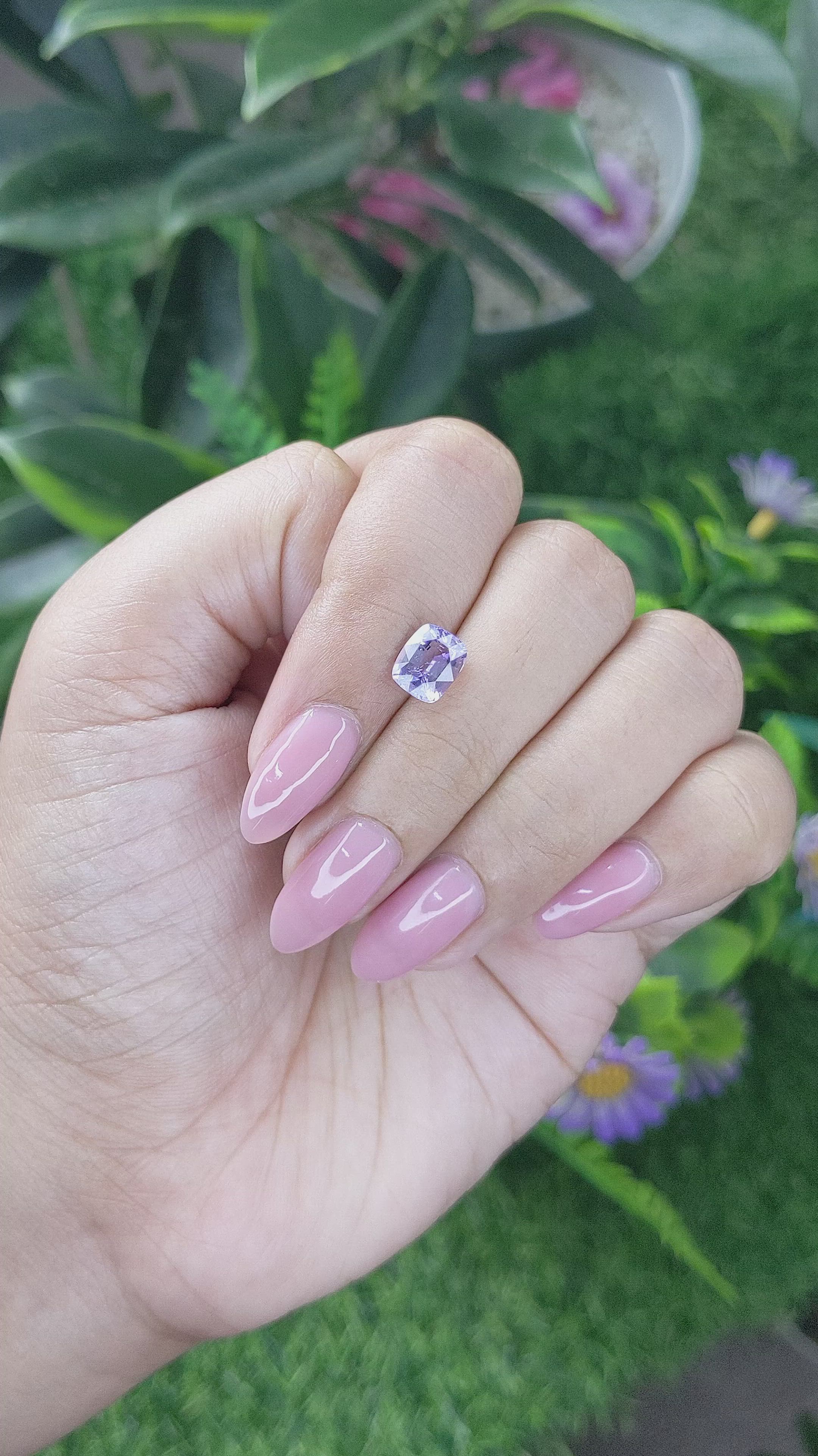 1.67 Ct. Purple Spinel from Tanzania Size Video