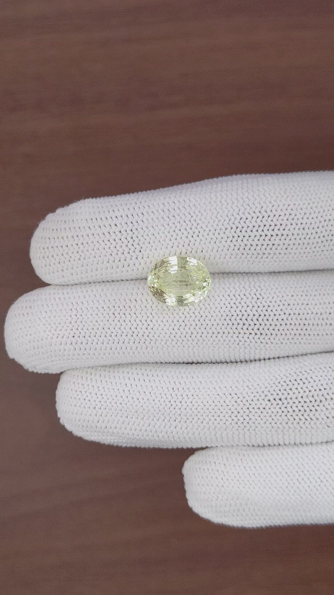 6.51 Ct. Yellow Chrysoberyl from Tanzania Size Video