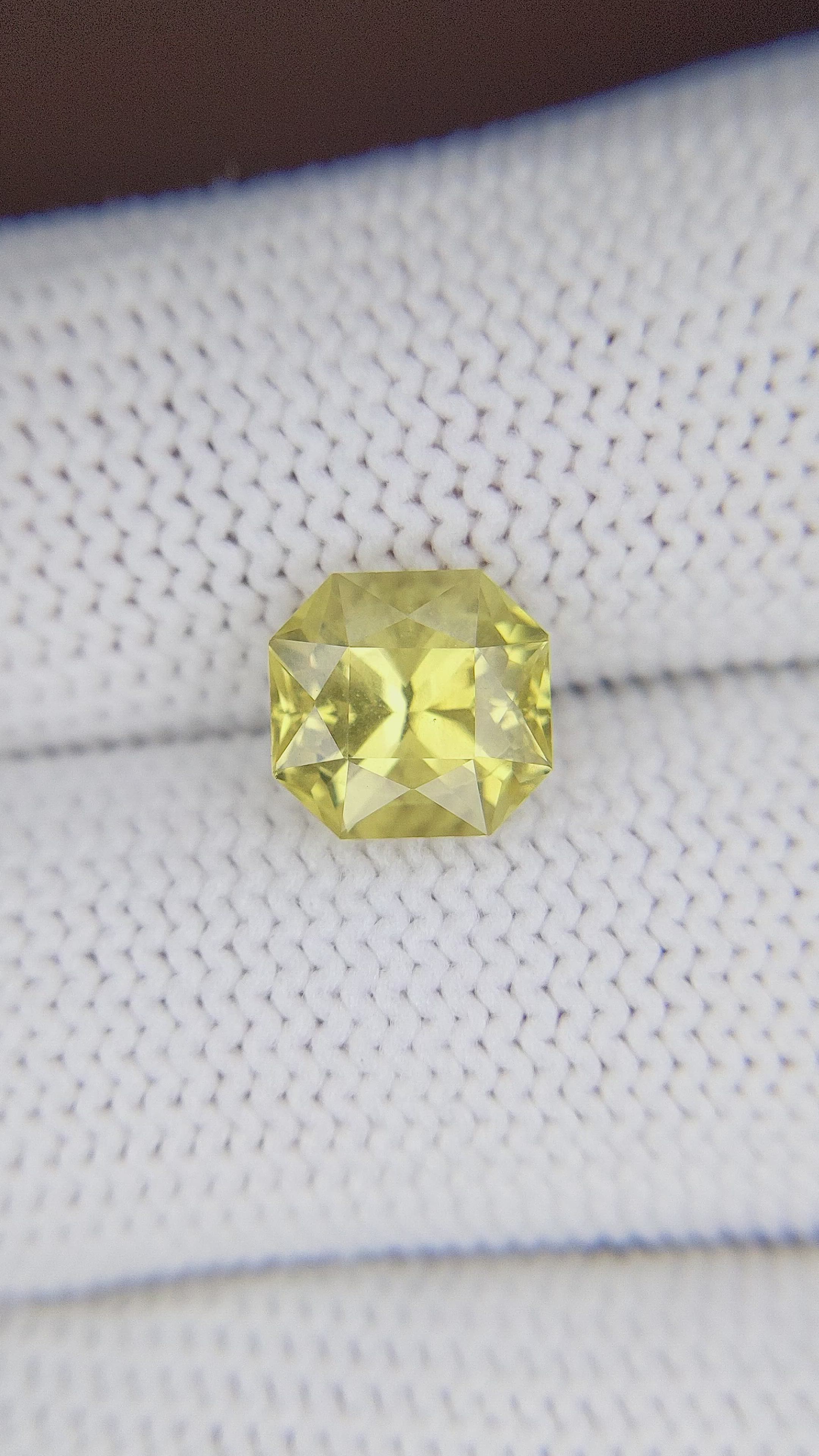3.20 Ct. Greenish Yellow Chrysoberyl from Tanzania Size Video
