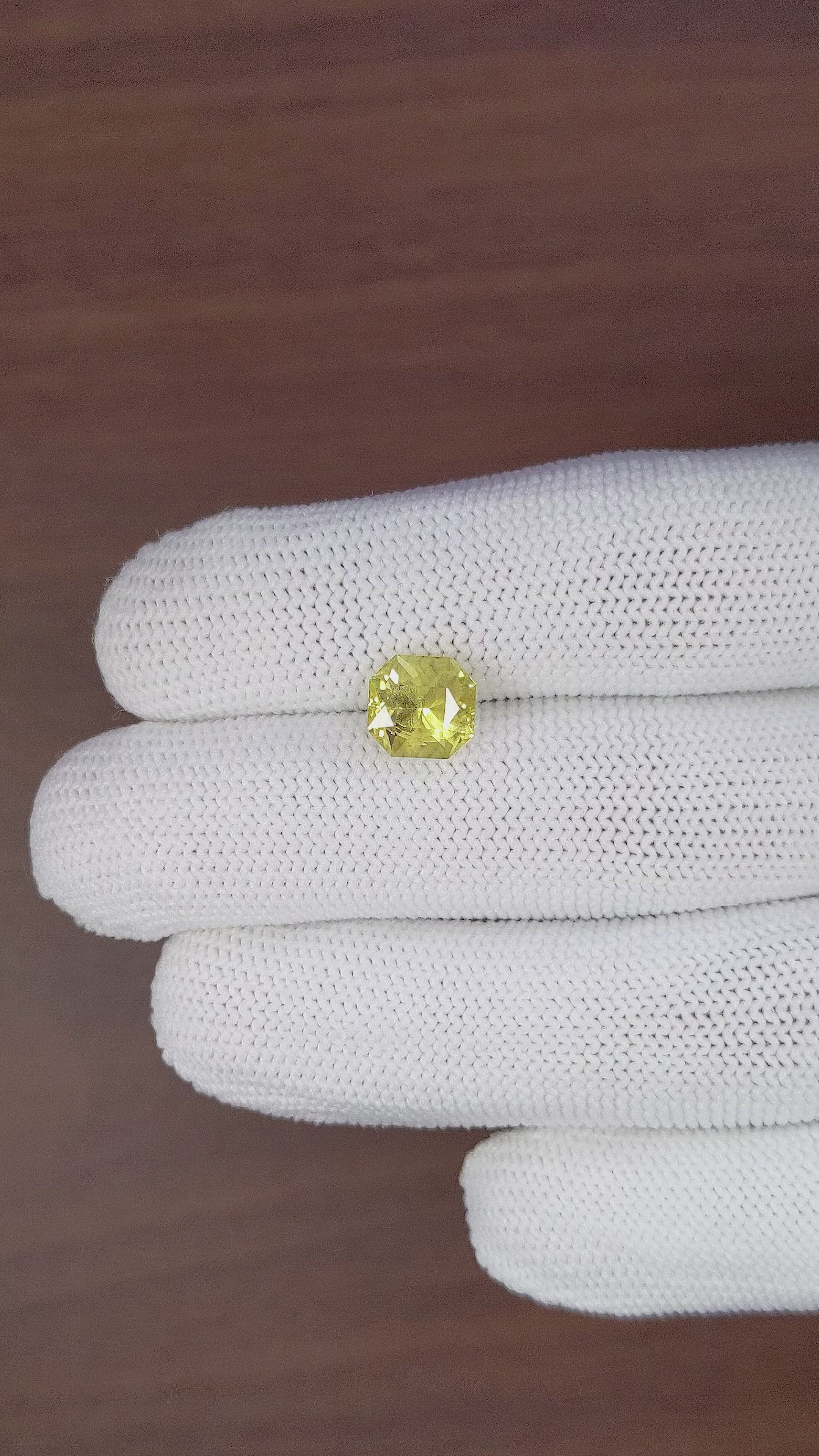 3.20 Ct. Greenish Yellow Chrysoberyl from Tanzania Size Video