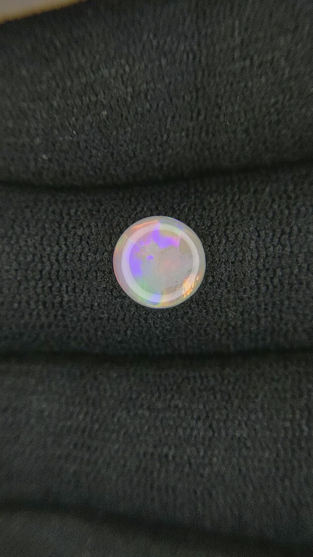 0.90 Ct. Cabochon White Opal from Australia Size Video
