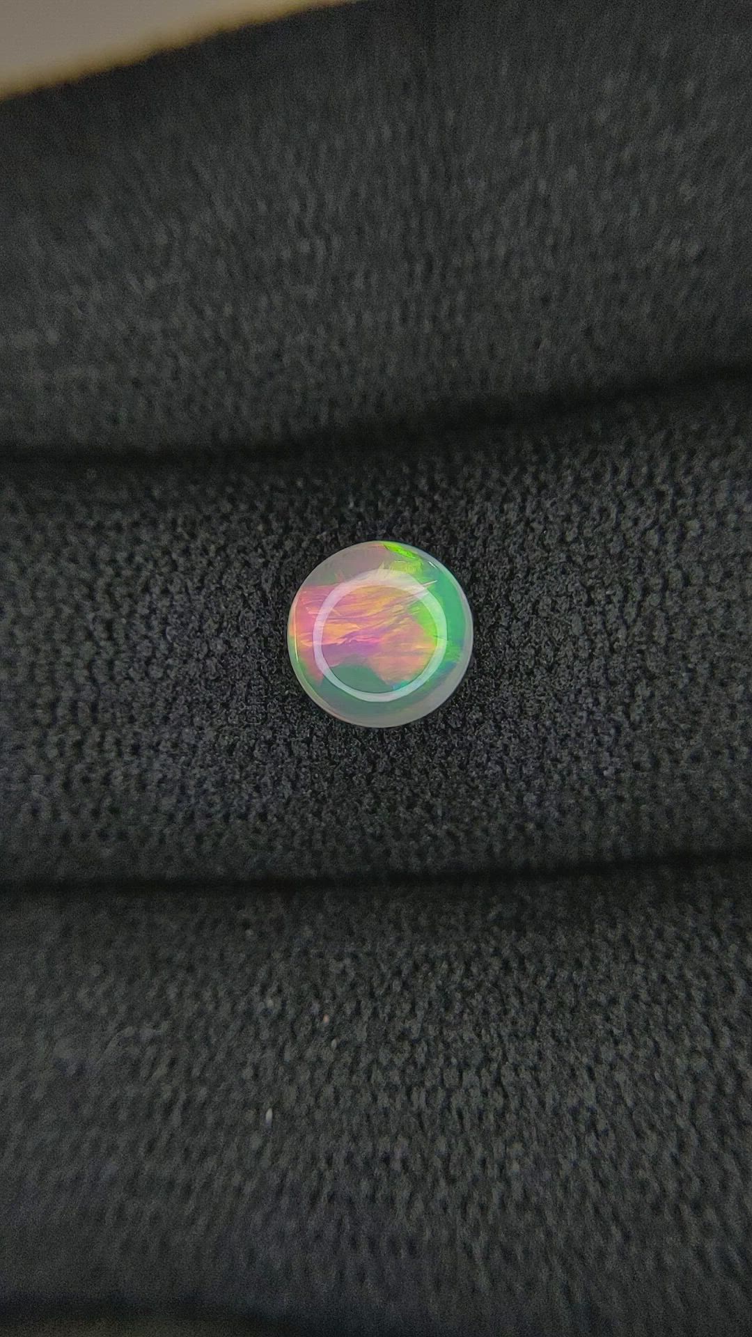 0.48 Ct. Cabochon Crystal/Jelly Opal from Australia Size Video