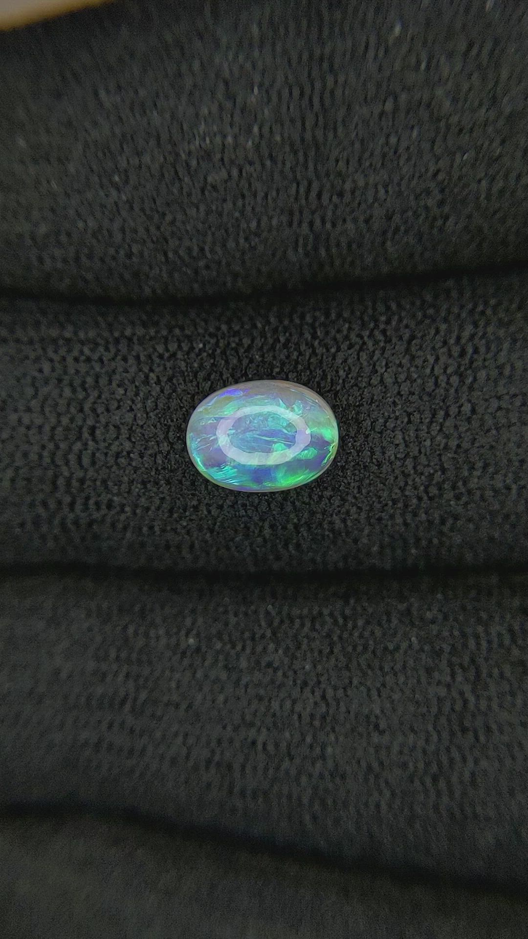 1.22 Ct. Cabochon Crystal/Jelly Opal from Australia Size Video