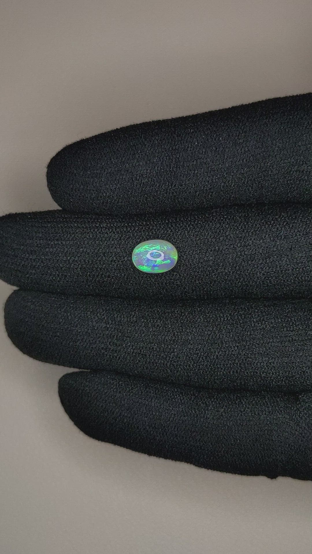 1.22 Ct. Cabochon Crystal/Jelly Opal from Australia Size Video