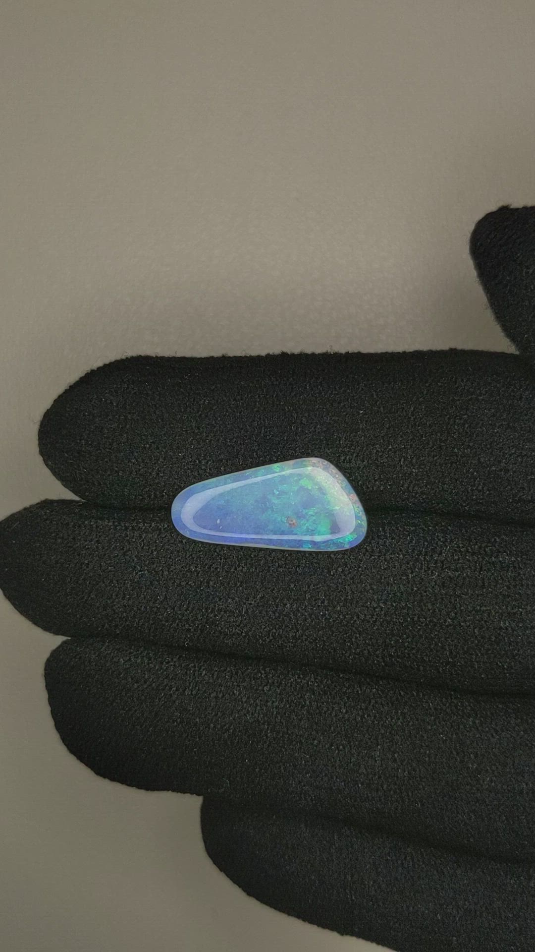 2.03 Ct. Cabochon White Opal from Australia Size Video