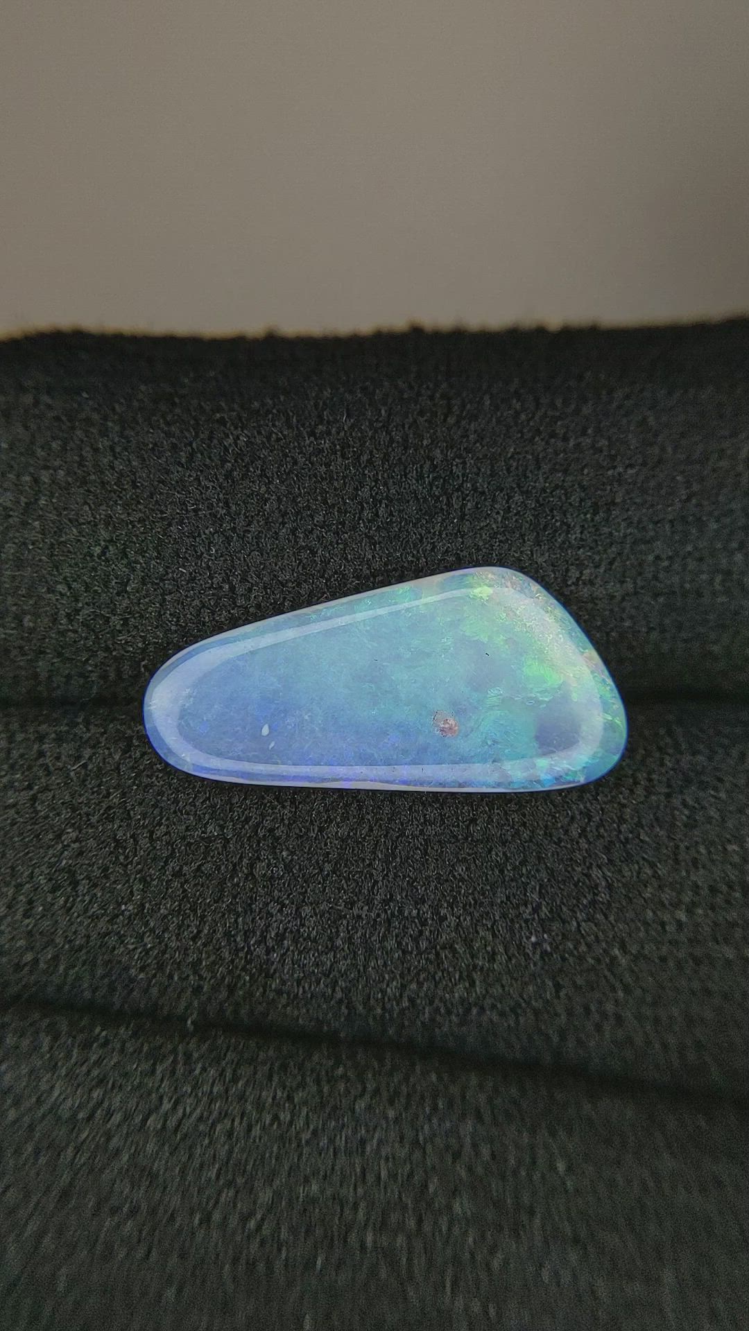 2.03 Ct. Cabochon White Opal from Australia Size Video