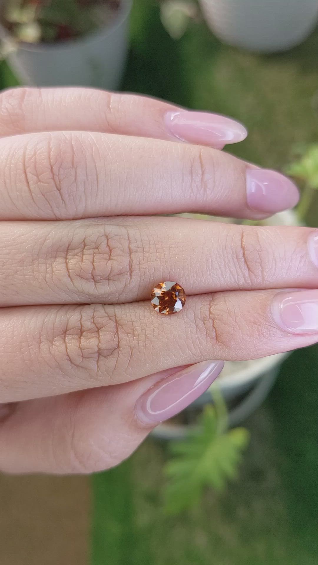 1.15 Ct. Hessonite Garnet from Madagascar Size Video