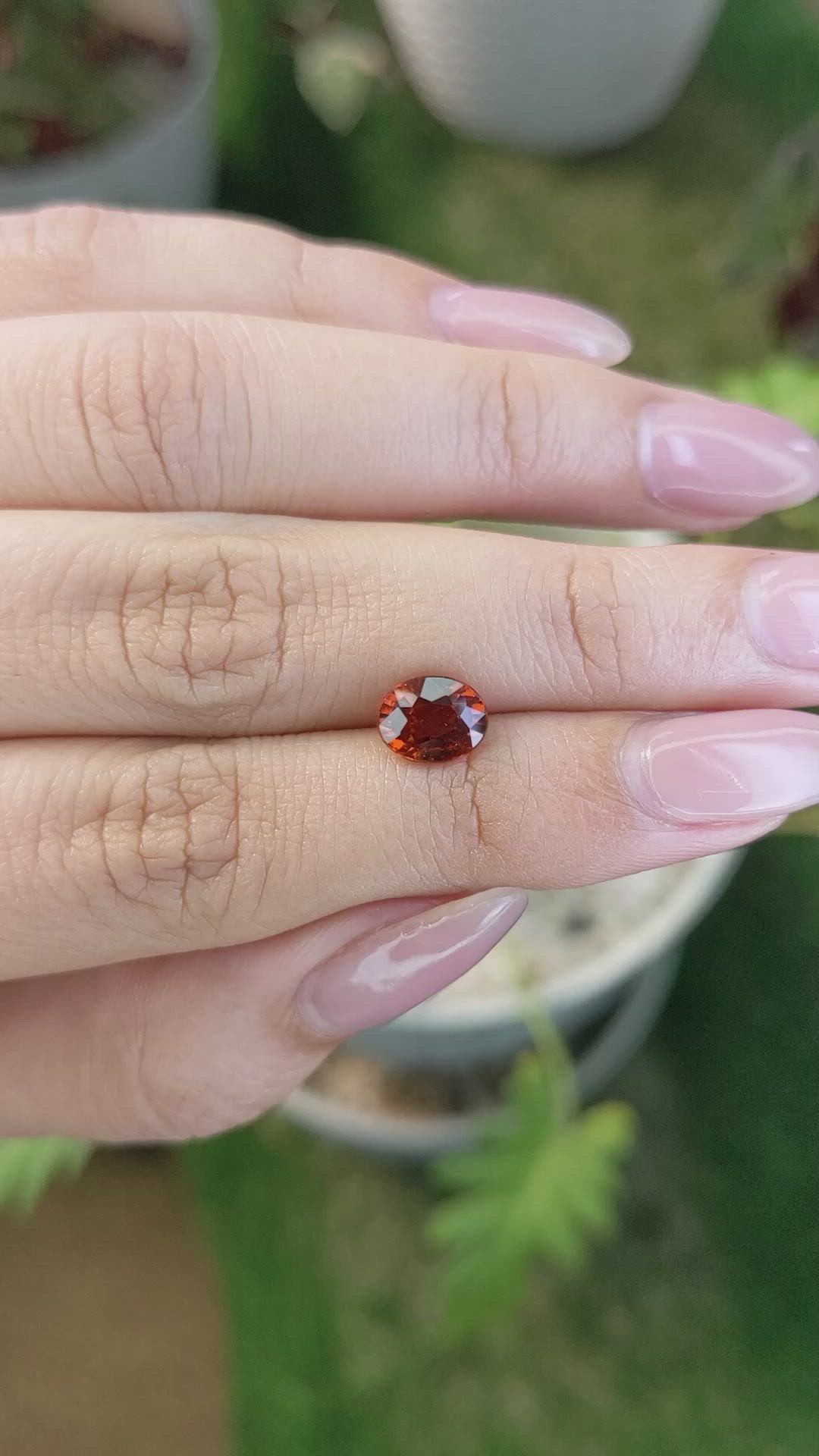 1.74 Ct. Hessonite Garnet from Madagascar Size Video