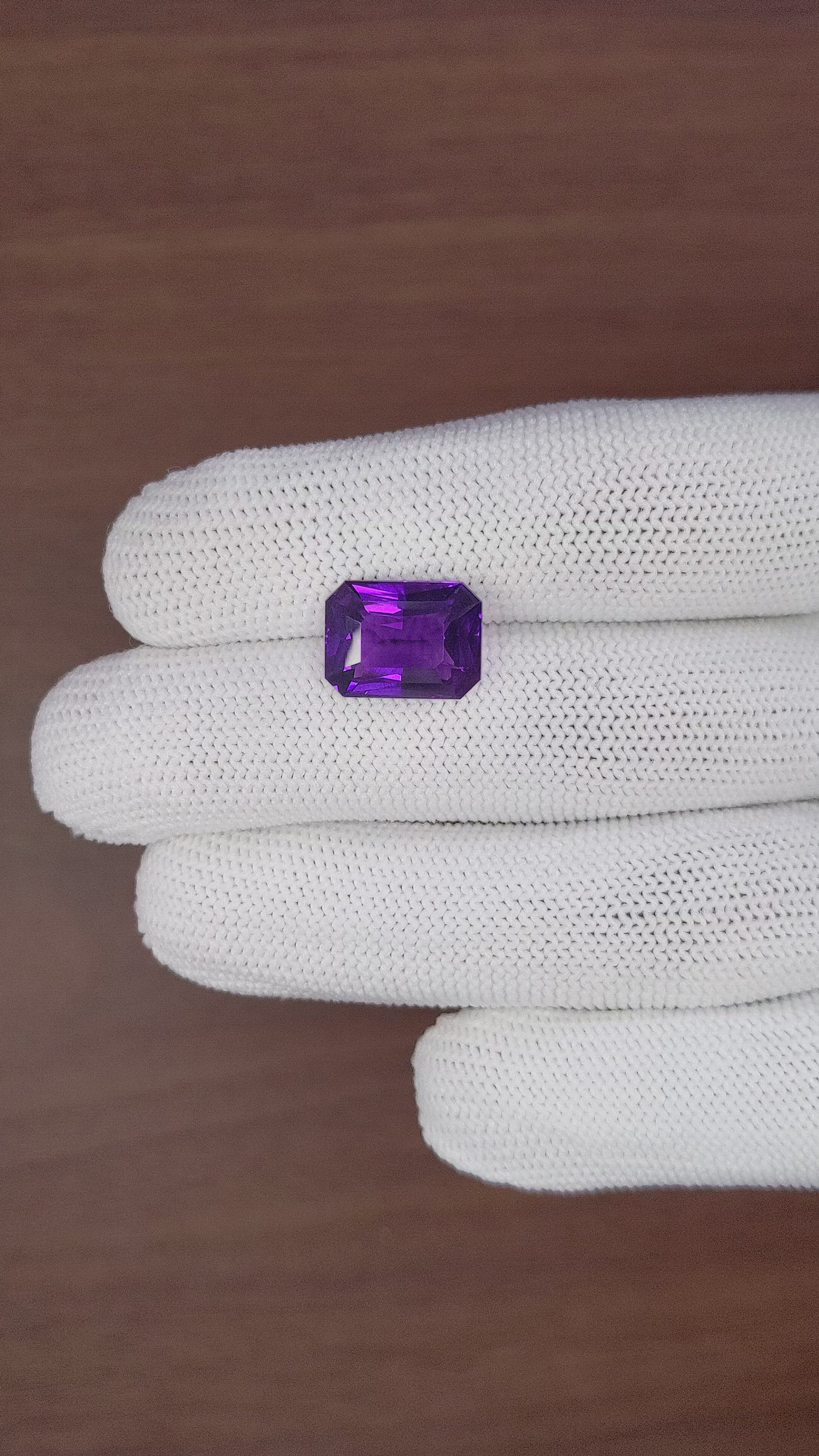 6.43 Ct. Amethyst from Africa Size Video