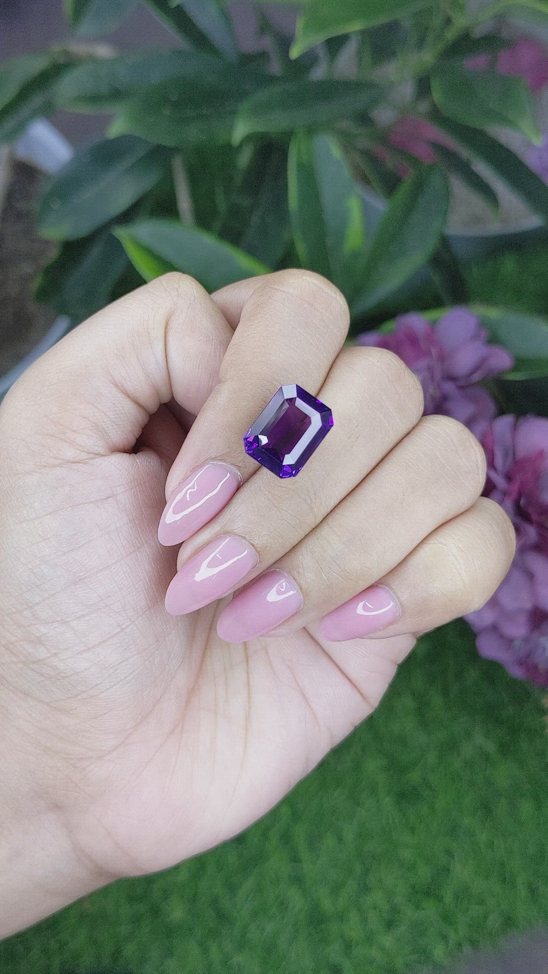 6.43 Ct. Amethyst from Africa Size Video