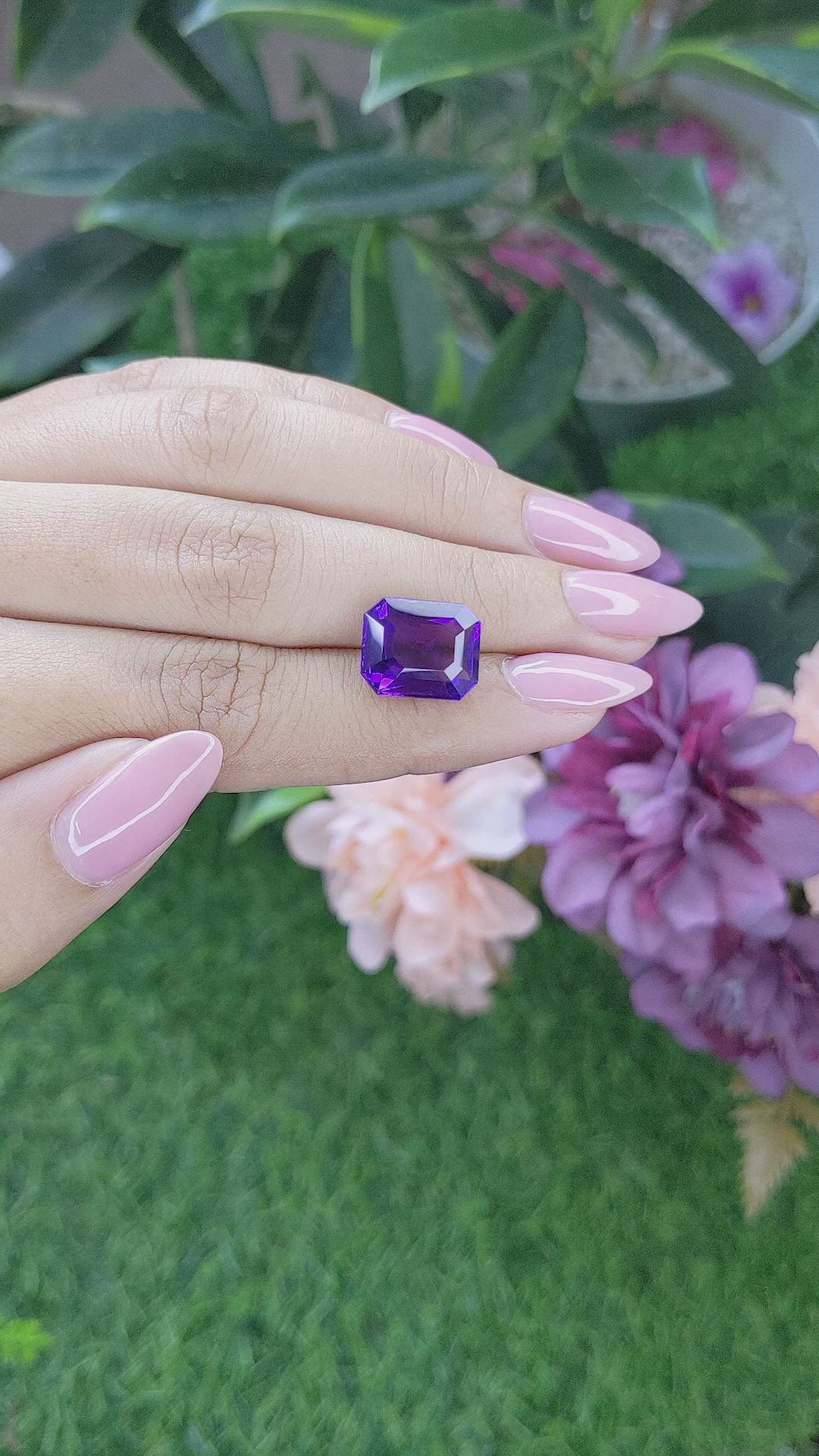 5.80 Ct. Amethyst from Africa Size Video