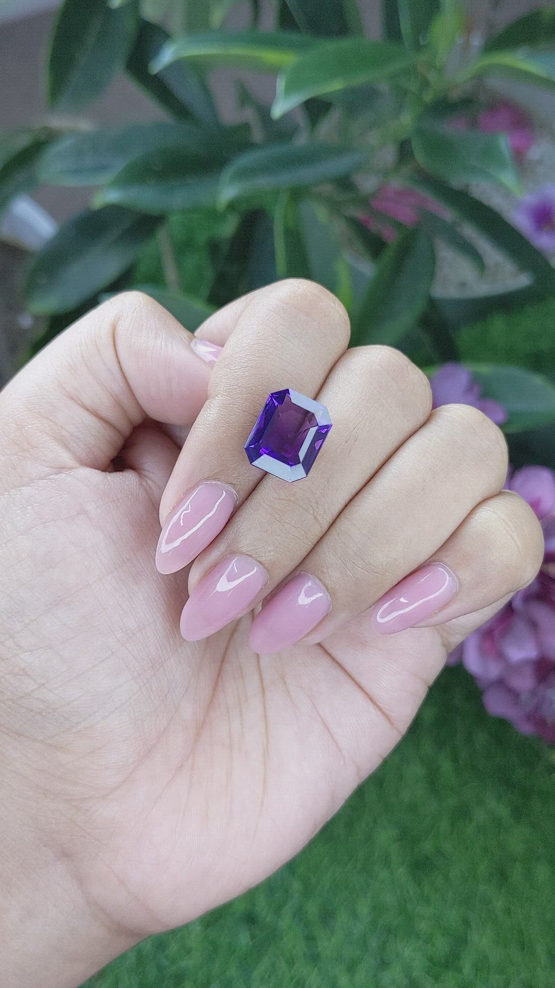 5.80 Ct. Amethyst from Africa Size Video