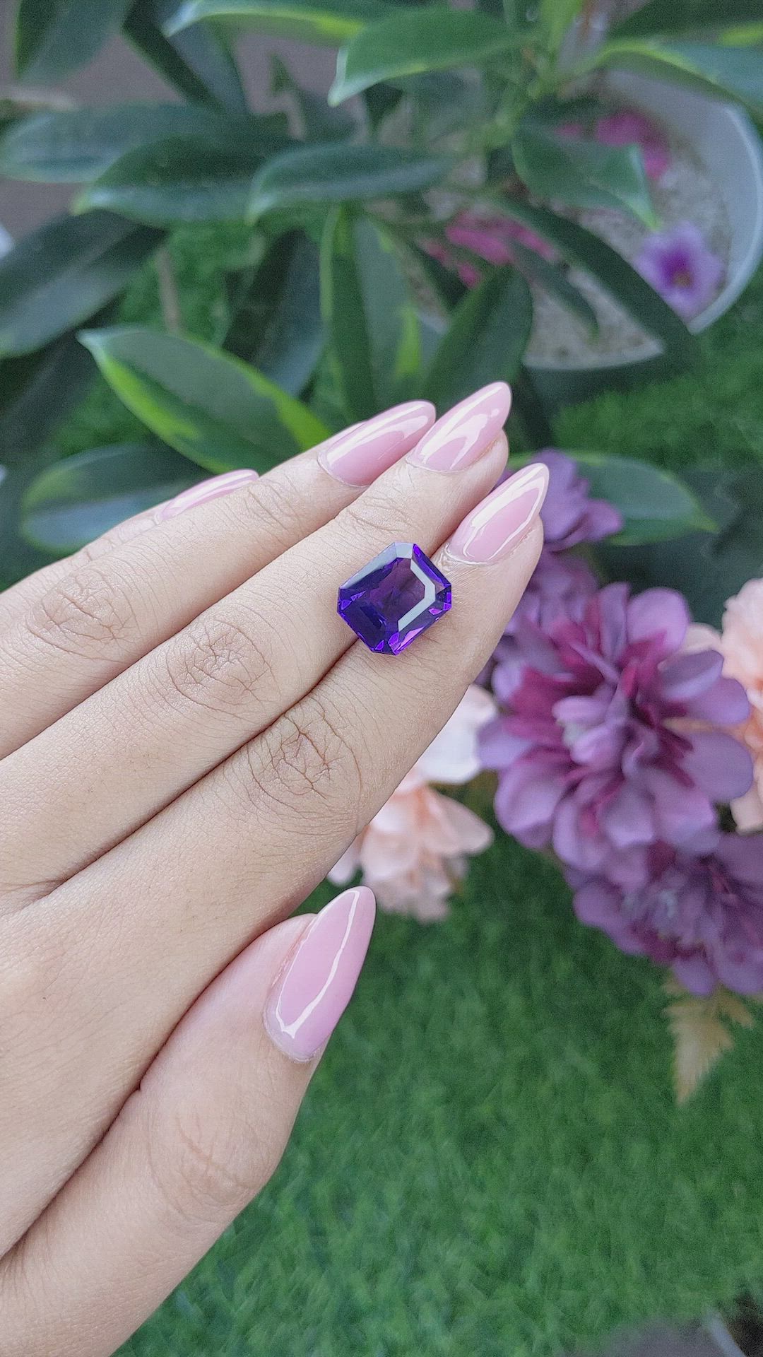 5.80 Ct. Amethyst from Africa Size Video