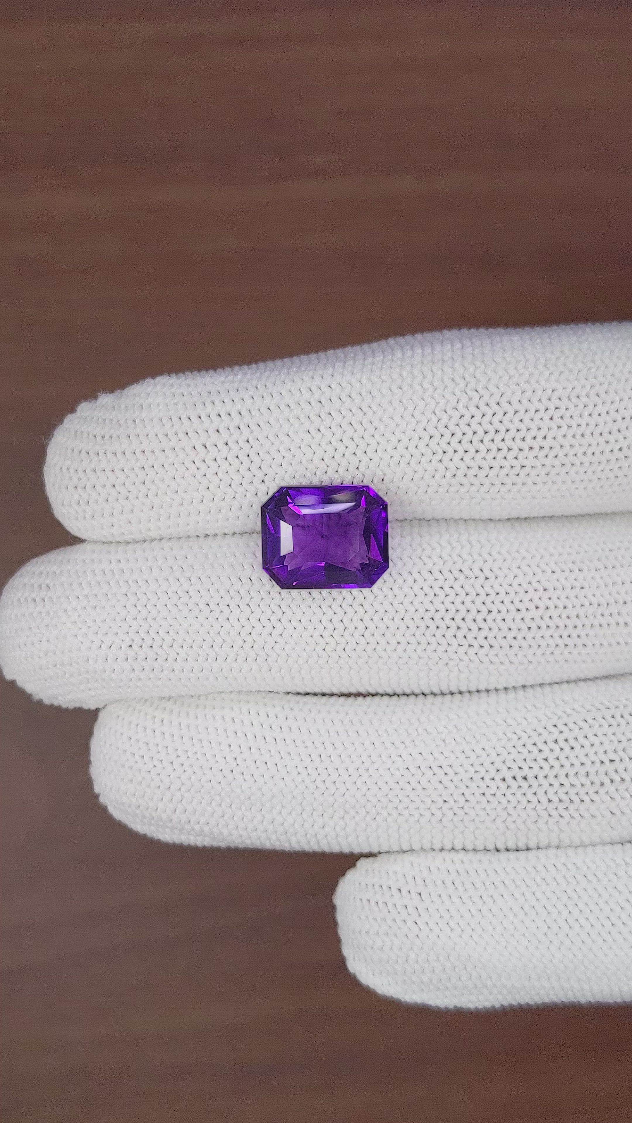 5.80 Ct. Amethyst from Africa Size Video