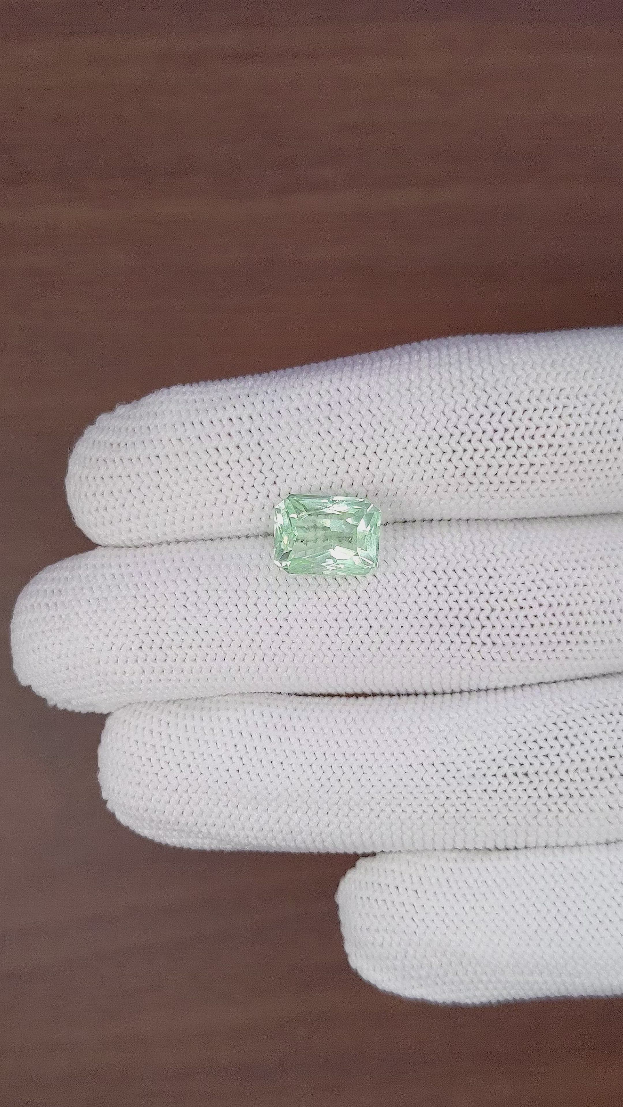 4.30 Ct. Aquamarine from Ceylon (Sri Lanka) Size Video