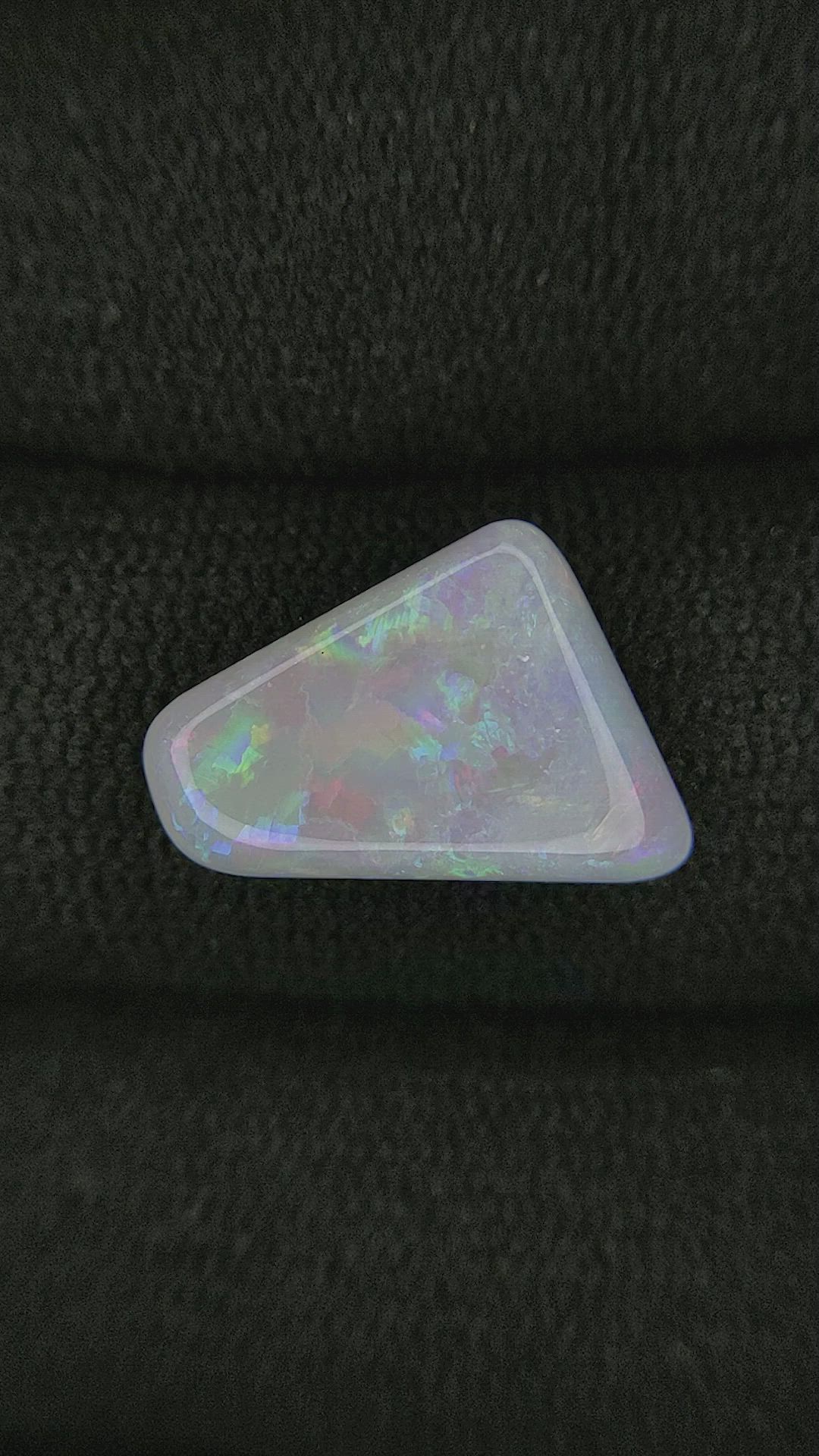 2.67 Ct. Cabochon White Opal from Australia Size Video