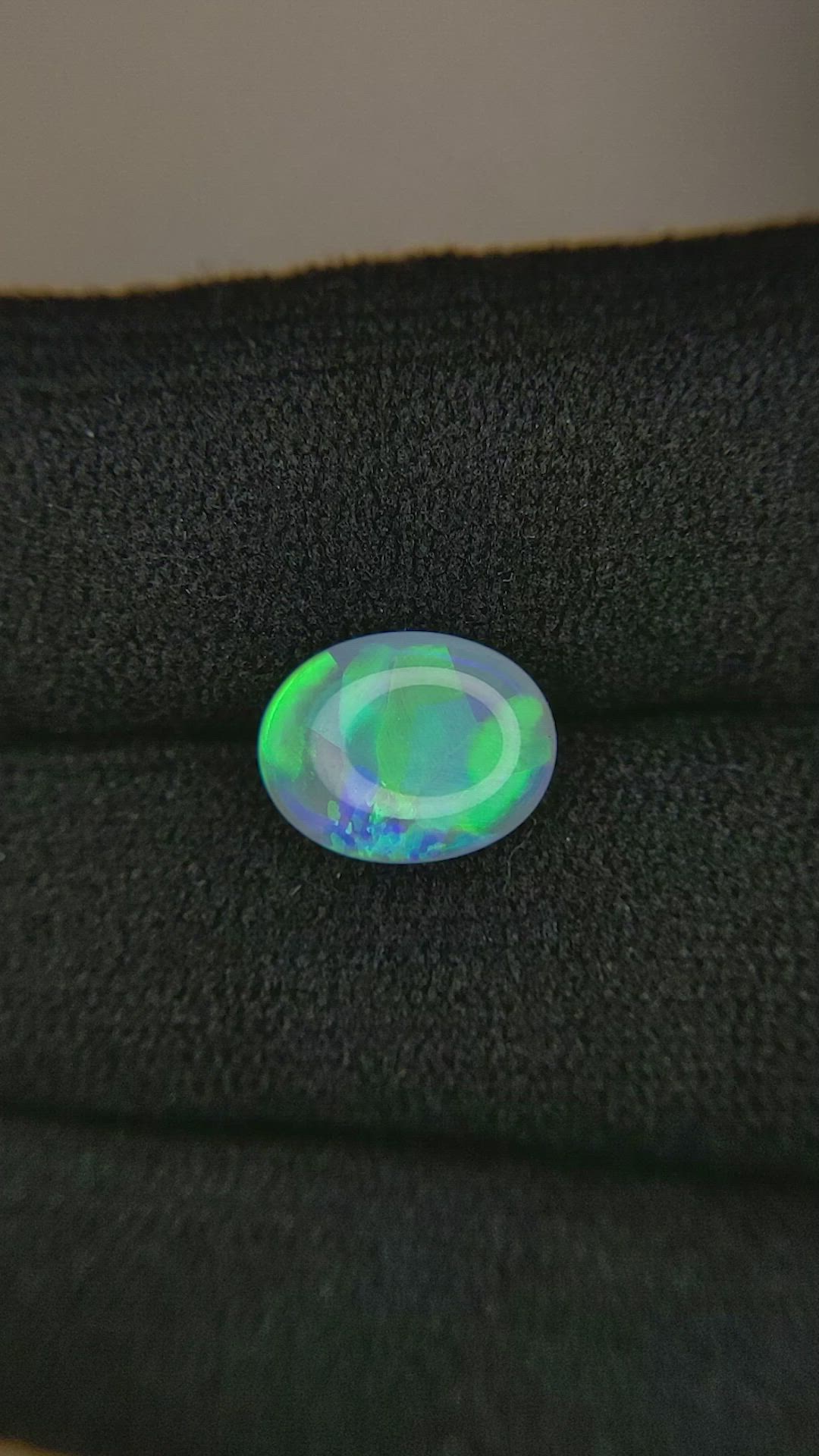 1.34 Ct. Cabochon Crystal/Jelly Opal from Australia Size Video