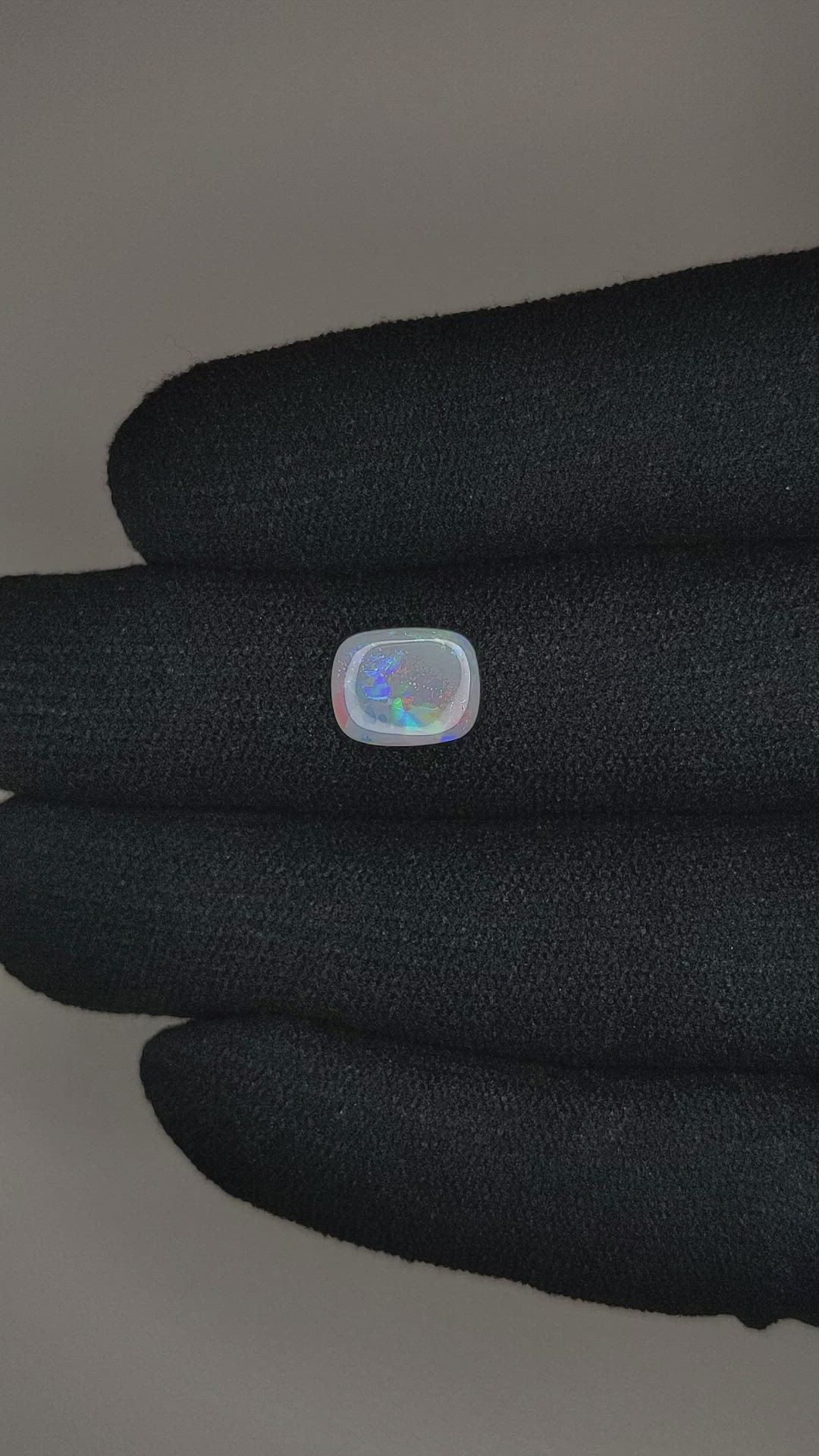 0.83 Ct. White Opal from Australia Size Video