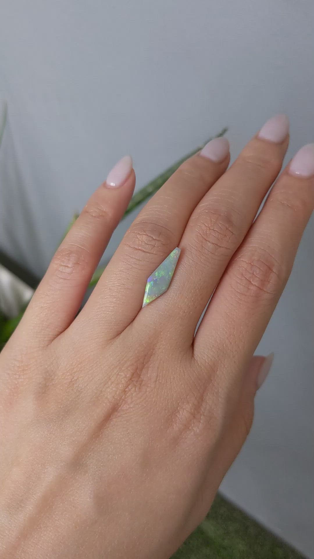 1.79 Ct. Semi-Black Opal from Australia Size Video