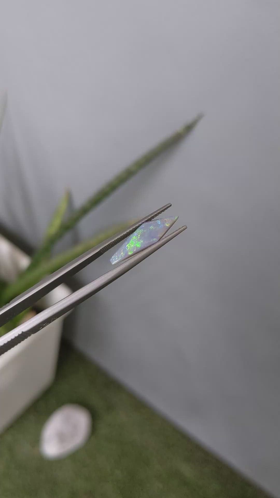 1.79 Ct. Semi-Black Opal from Australia Size Video