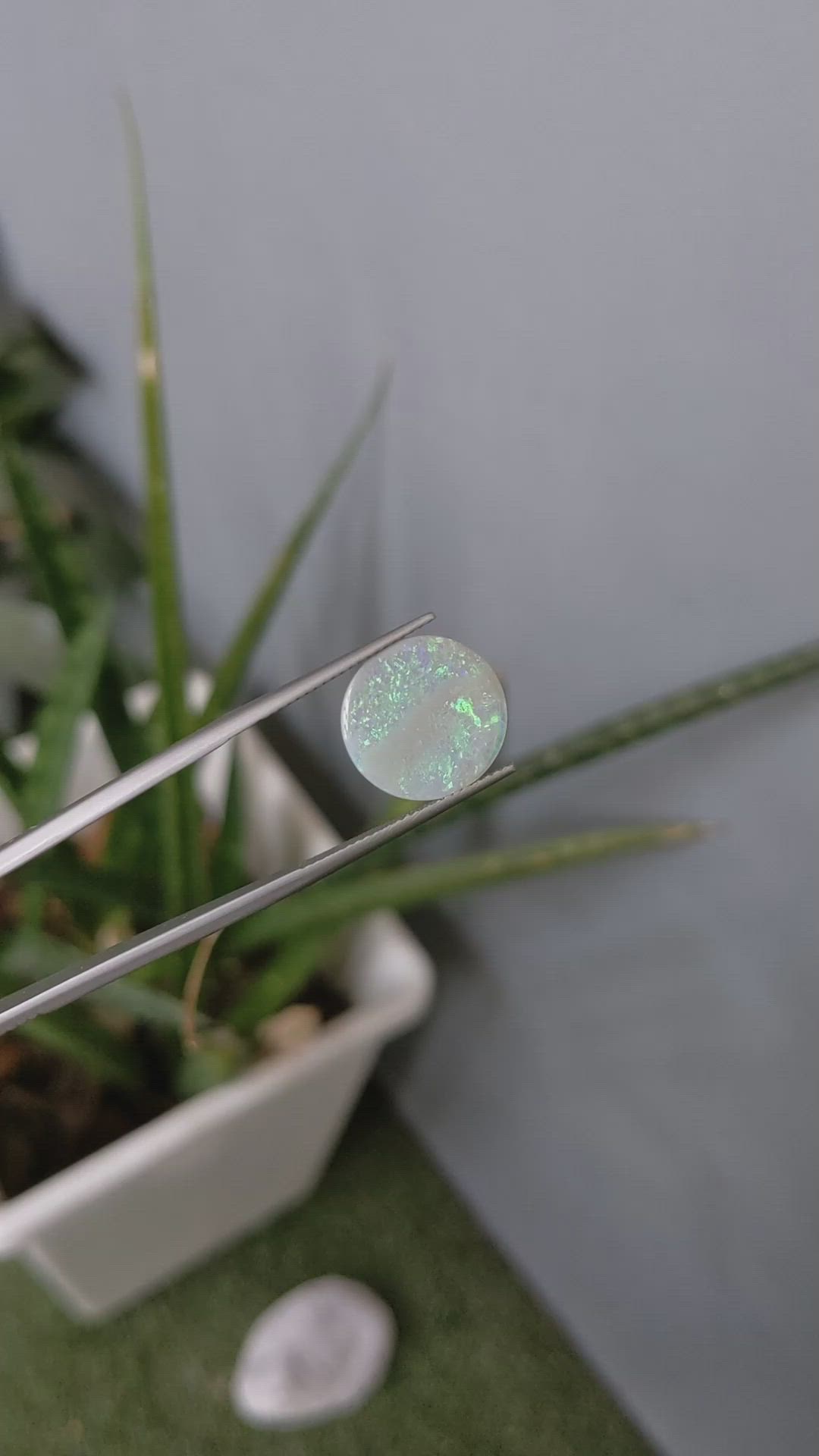 2.66 Ct. Semi-Black Opal from Australia Size Video
