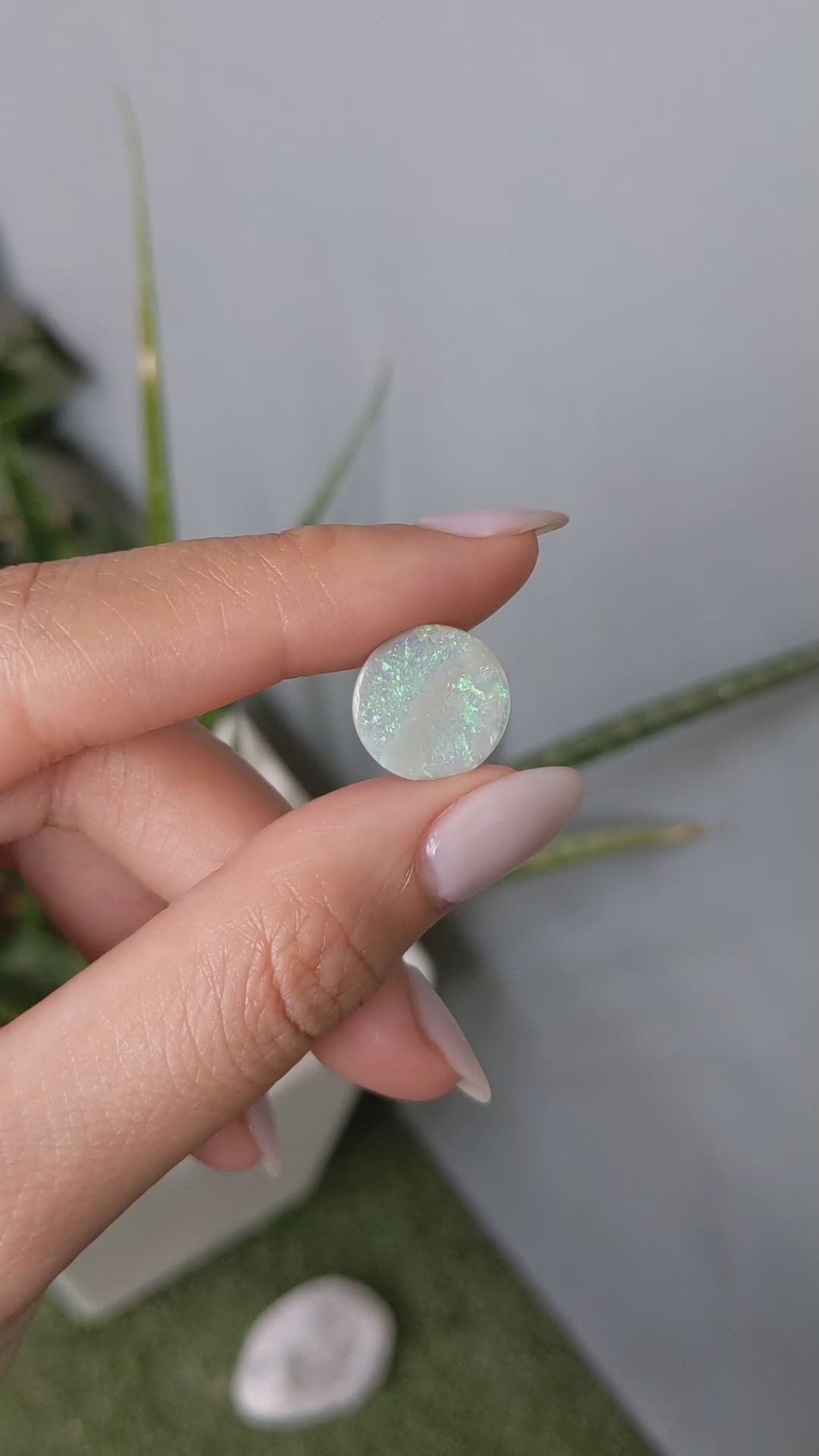 2.66 Ct. Semi-Black Opal from Australia Size Video