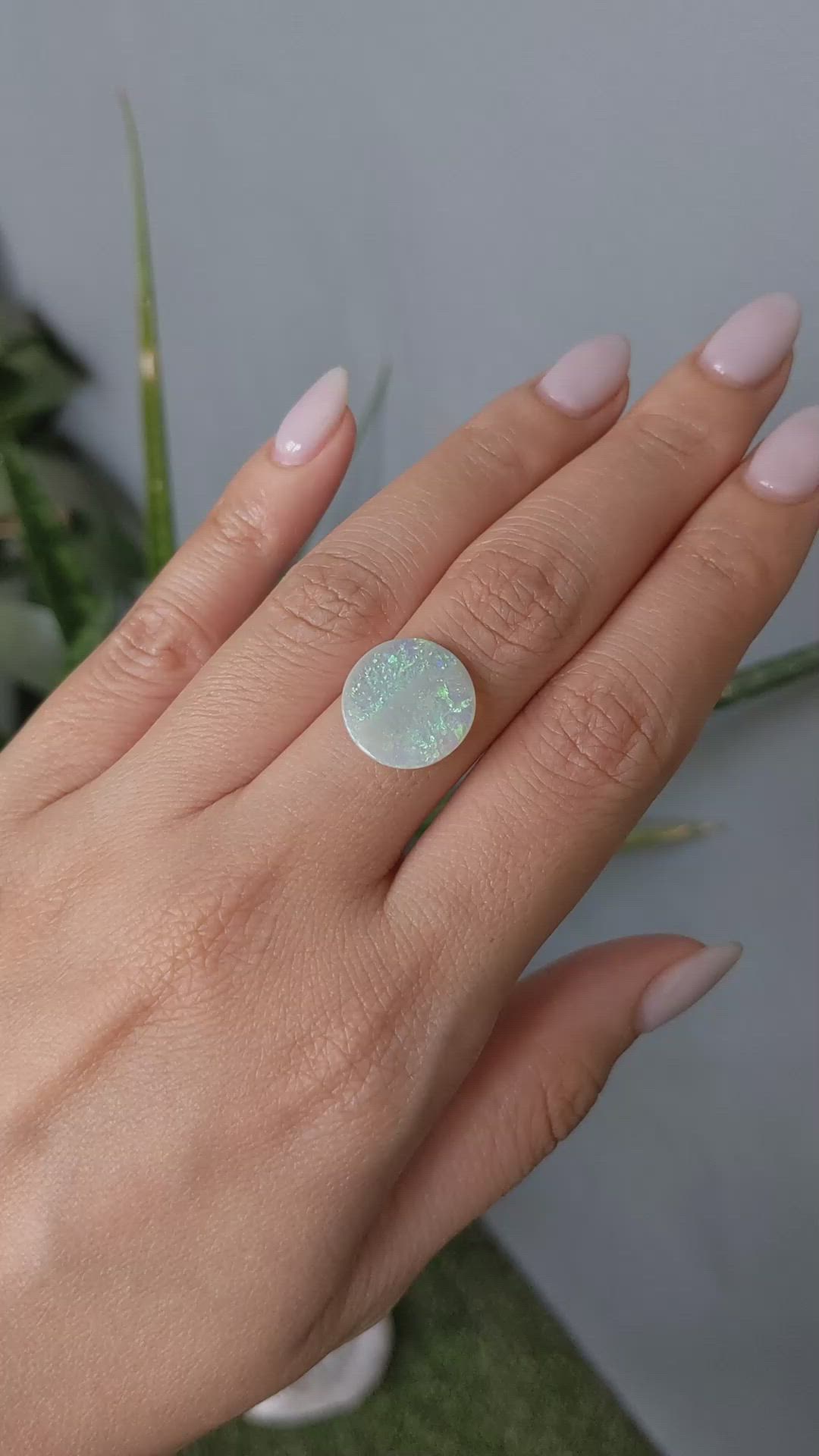 2.66 Ct. Semi-Black Opal from Australia Size Video