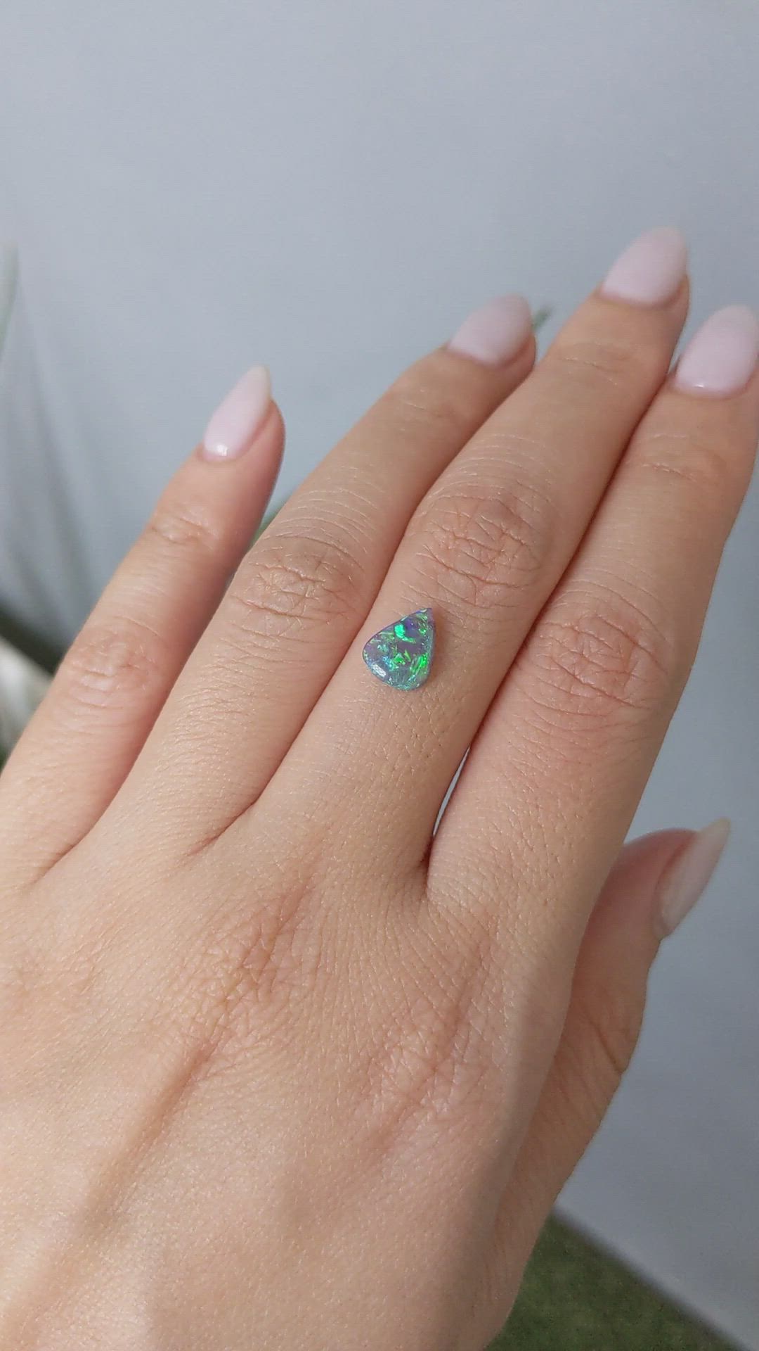 0.81 Ct. Crystal/Jelly Opal from Australia Size Video