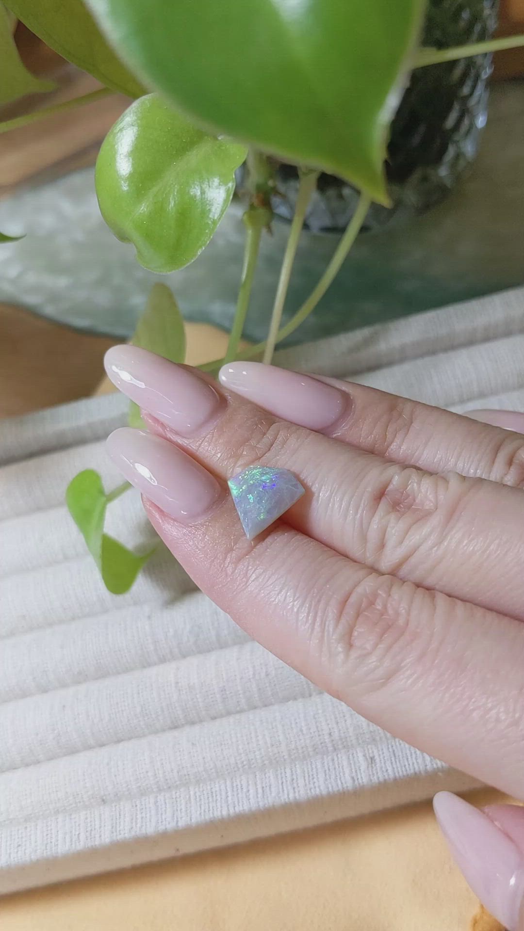 1.57 Ct. Crystal/Jelly Opal from Australia Size Video