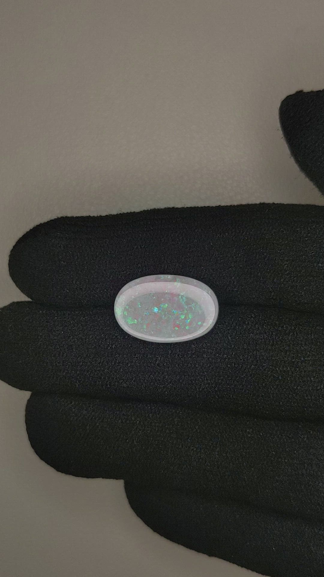 2.86 Ct. White Opal from Australia Size Video