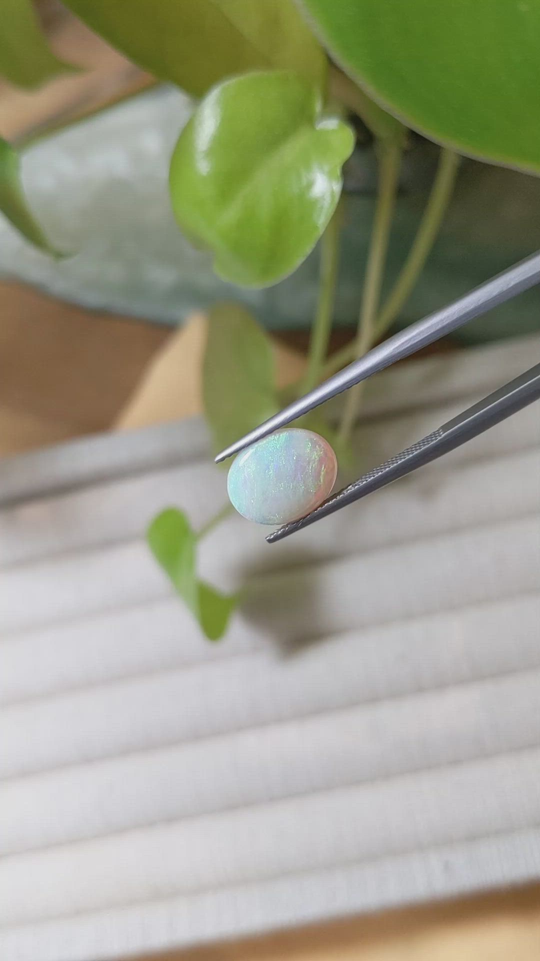 1.76 Ct. Cabochon Crystal/Jelly Opal from Australia Size Video